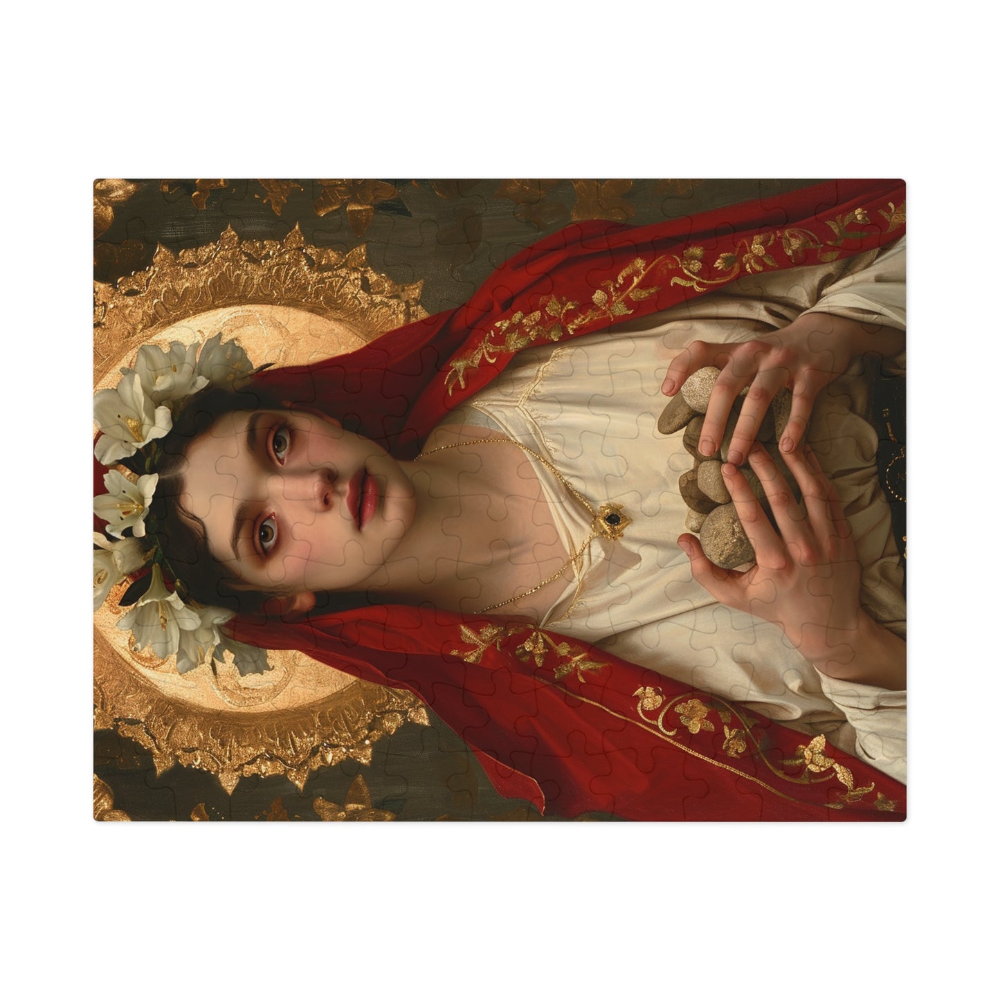 Saint Emerentiana - Puzzle and Keepsake Tin - Jigsaw Puzzle (30, 110, 252, 500,1000-Piece) - Religious Puzzle