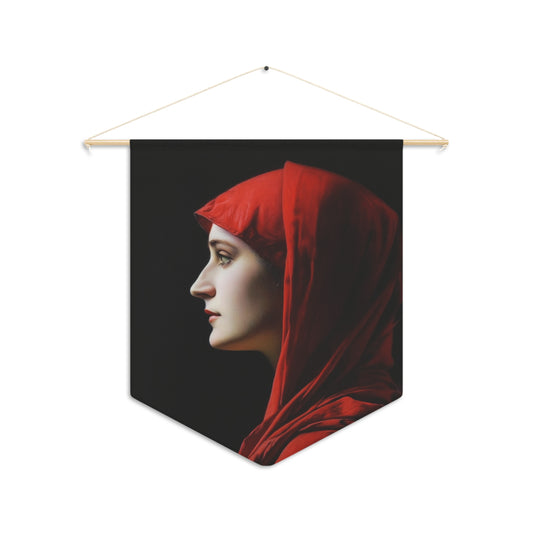 Saint Fabiola Pennant / Banner / Wall Hanging - Prayer room art - Catholic Home Art - Large Saint Art for your home - 18" x 21"