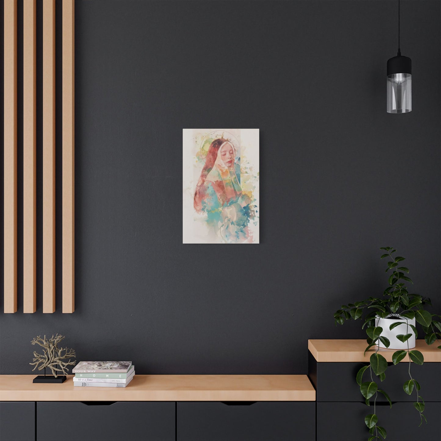 Saint Bernadette - Museum Wrapped Canvas - Sanctified Souls Print - Religious Art for your Home