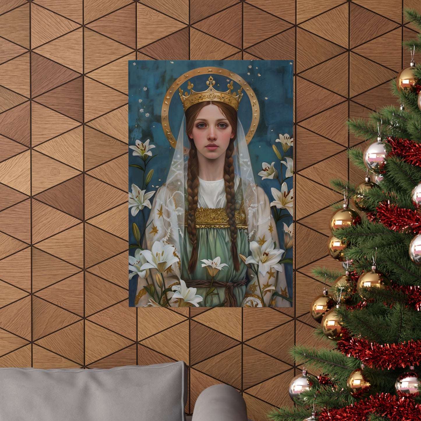 Saint Isabel of France - Sanctified Souls Print - Multiple Sizes - Premium Matte Vertical Posters - Matilda of Ringelheim
