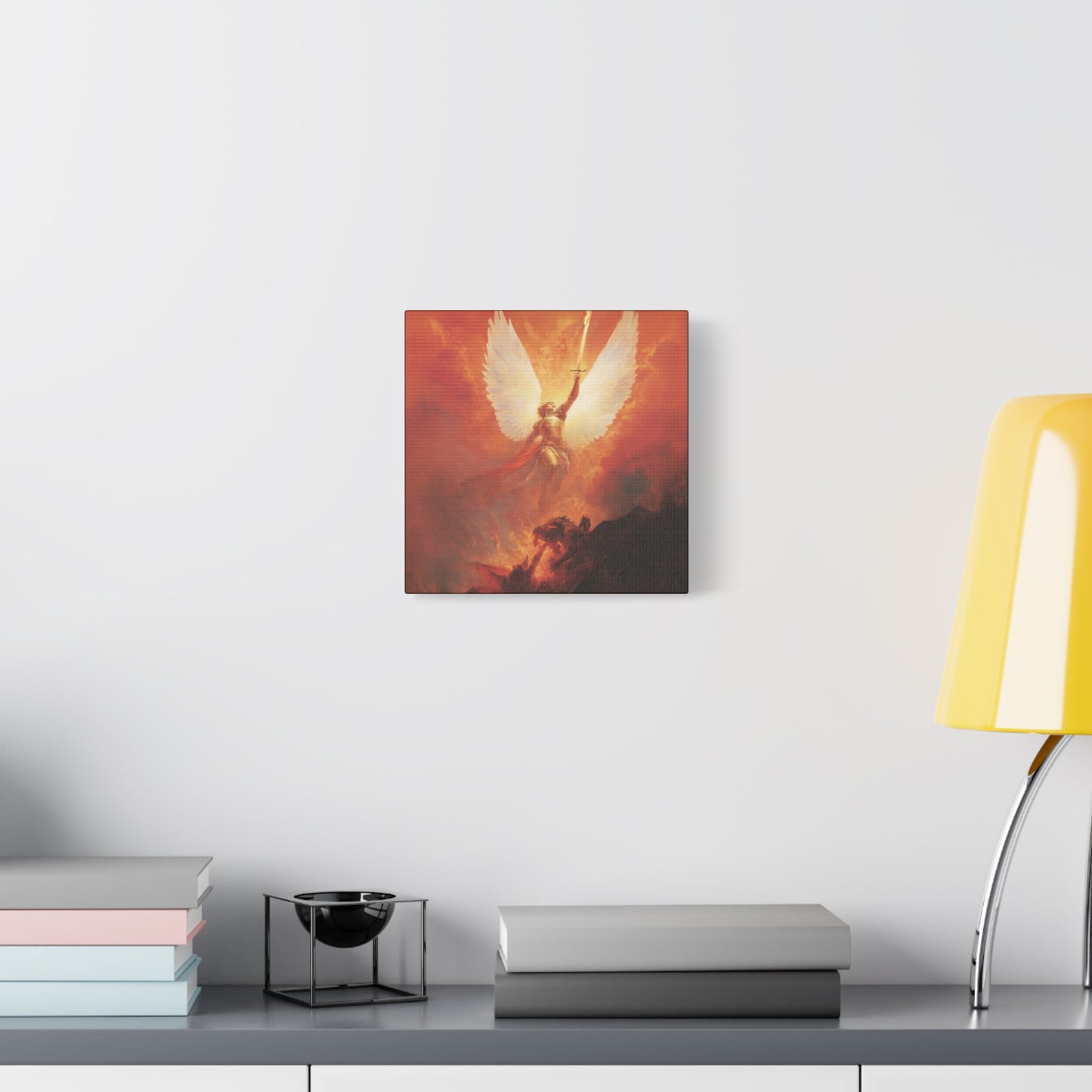 Saint Michael the Archangel -  Museum Wrapped Canvas - Sanctified Souls Print - Religious Art for your Home - Angel Art - Religious