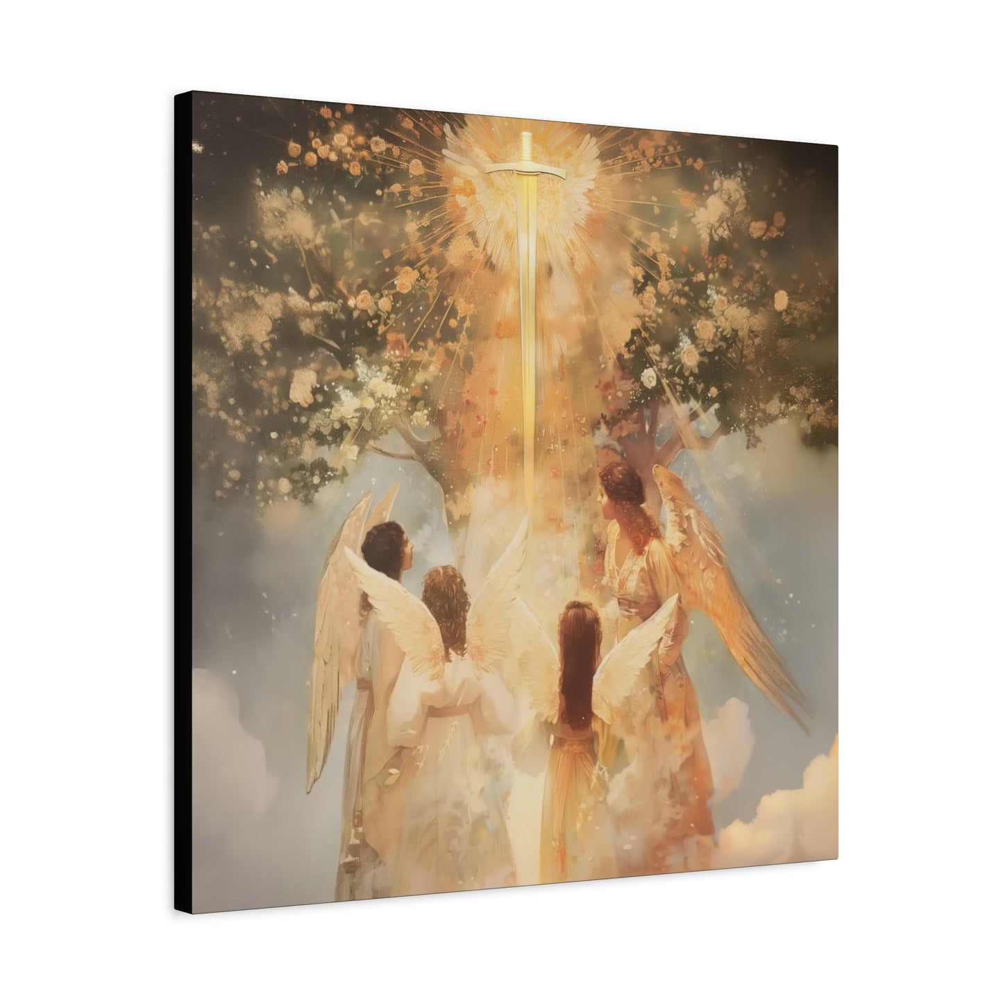 The Watchers of the First Dawn - Guardians of Eden - Gallery Wrapped Canvas - Print - Religious Art for your Home - Catholic Art