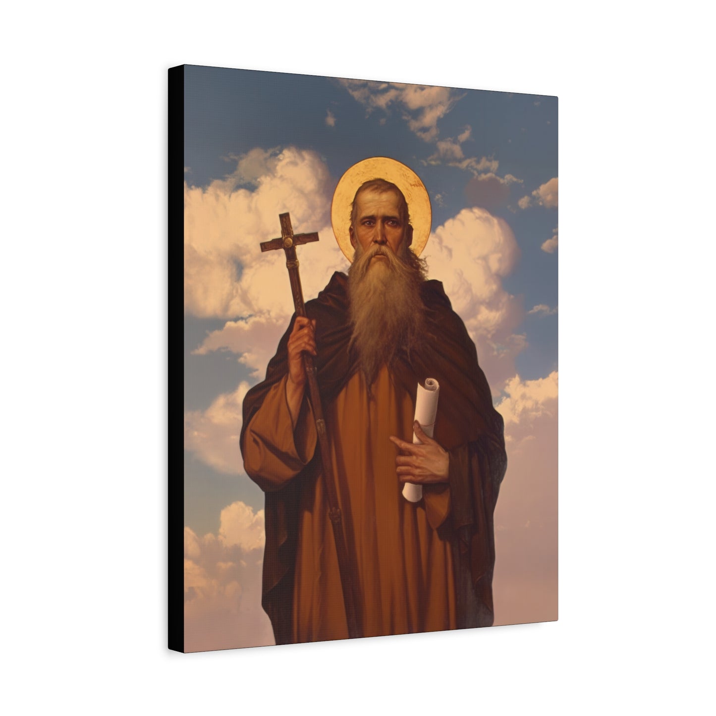 Saint Joannicus the Great / Loannikios of Mount Olympus - Gallery Wrapped Canvas - Print - Religious Art for your Home - Catholic Art Print