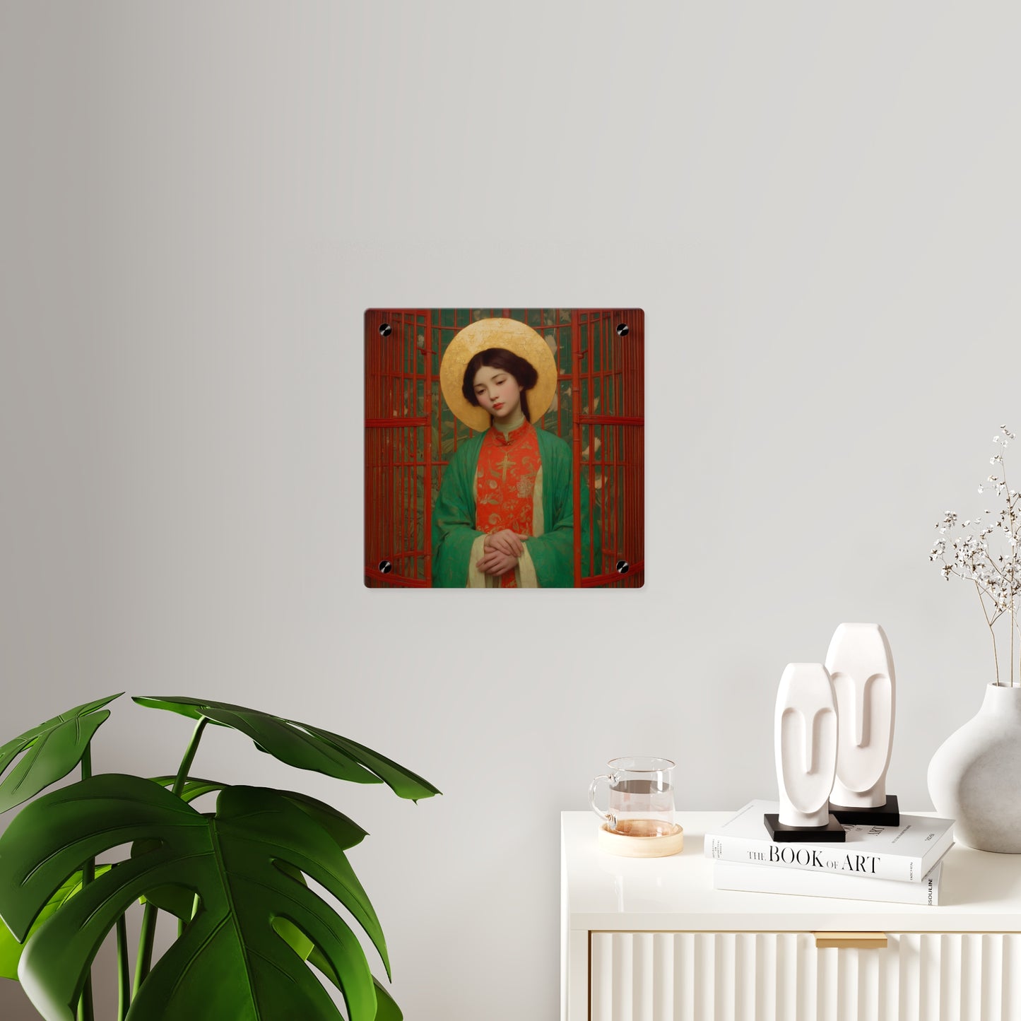 Saint Agnes Tsao Kou Ying  Wall Art Panel - Ready to Hang Acrylic Print - Catholic Saint Art - Patron Saint Print - No Frame needed