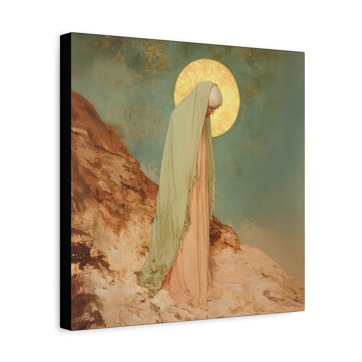 Saint Melania the Elder - Desert Mother - Gallery Wrapped Canvas - Print - Religious Art for your Home - Catholic Art Print
