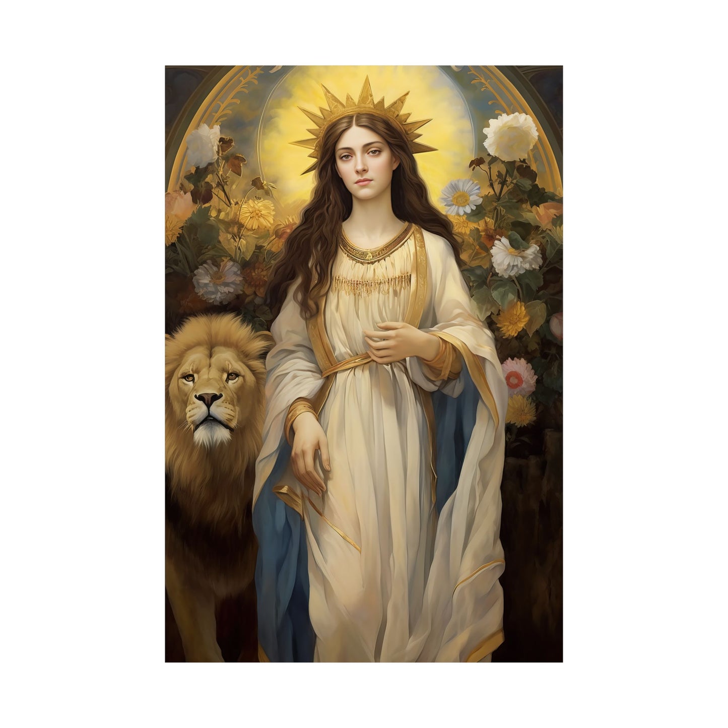 Saint Thecla - Sanctified Souls Print - Multiple Sizes - Premium Matte Vertical Posters
