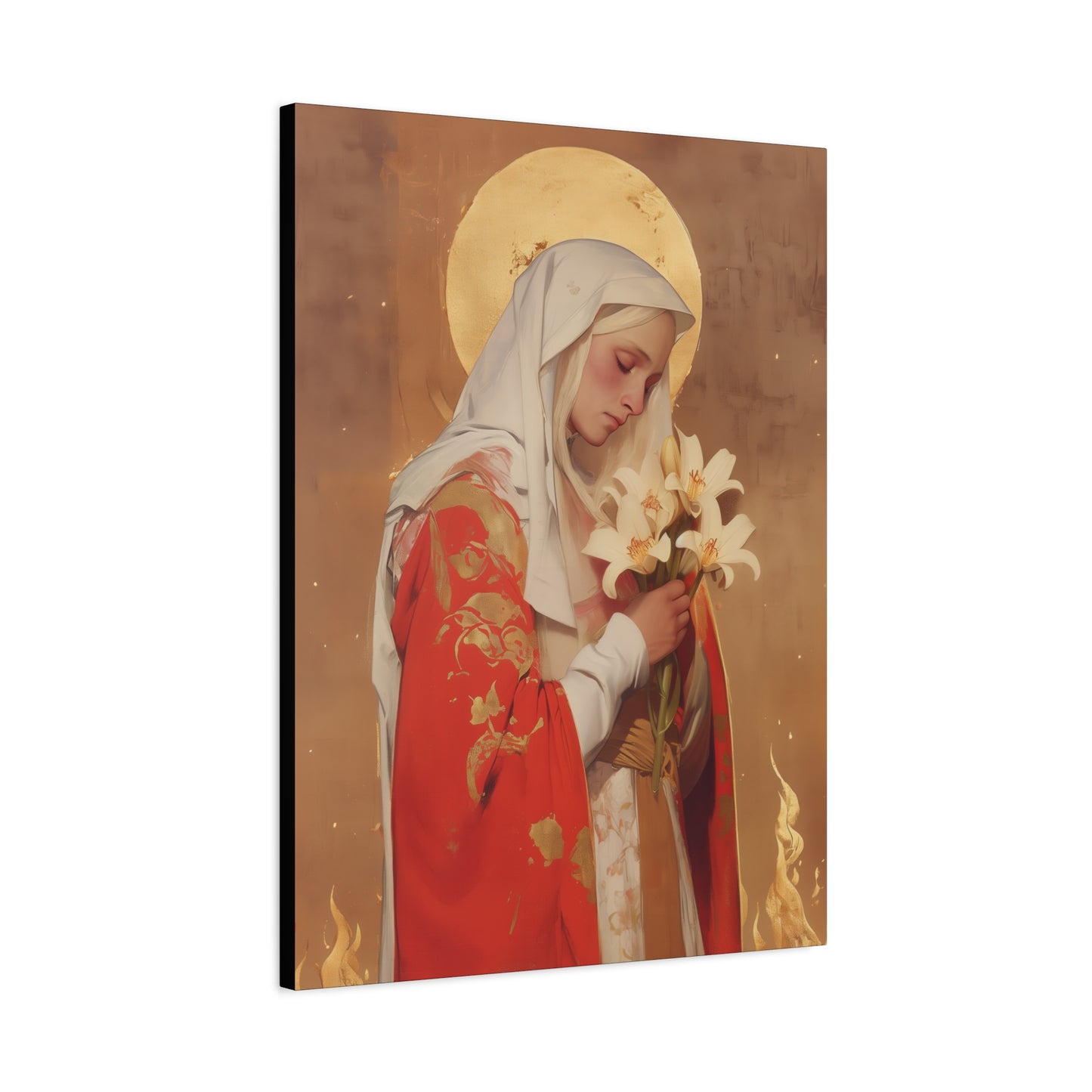 Saint Faith of Agen - Gallery Wrapped Canvas - Print - Religious Art for your Home - Catholic Art