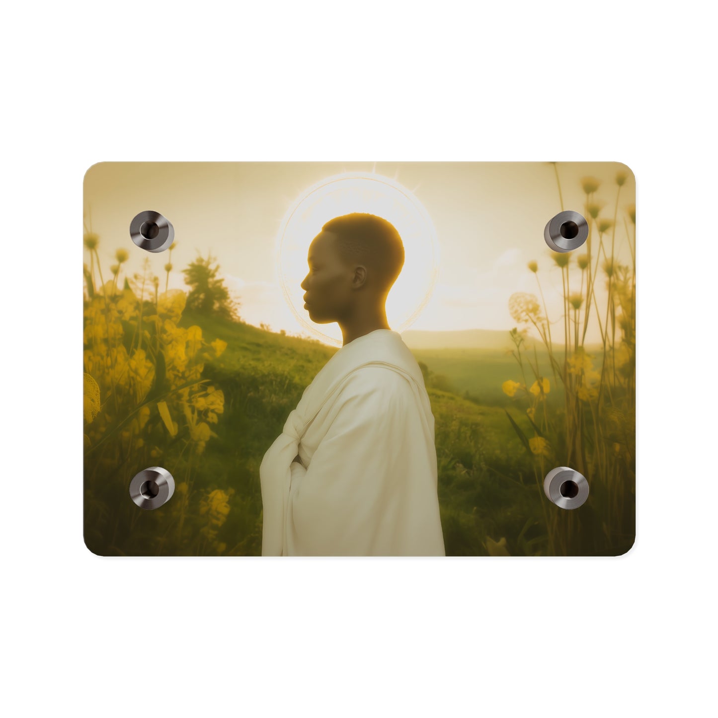 Saint Charles Lwanga Wall Art Panel - Ready to Hang Acrylic Print - Catholic Saint Art - Patron Saint Print - No Frame needed