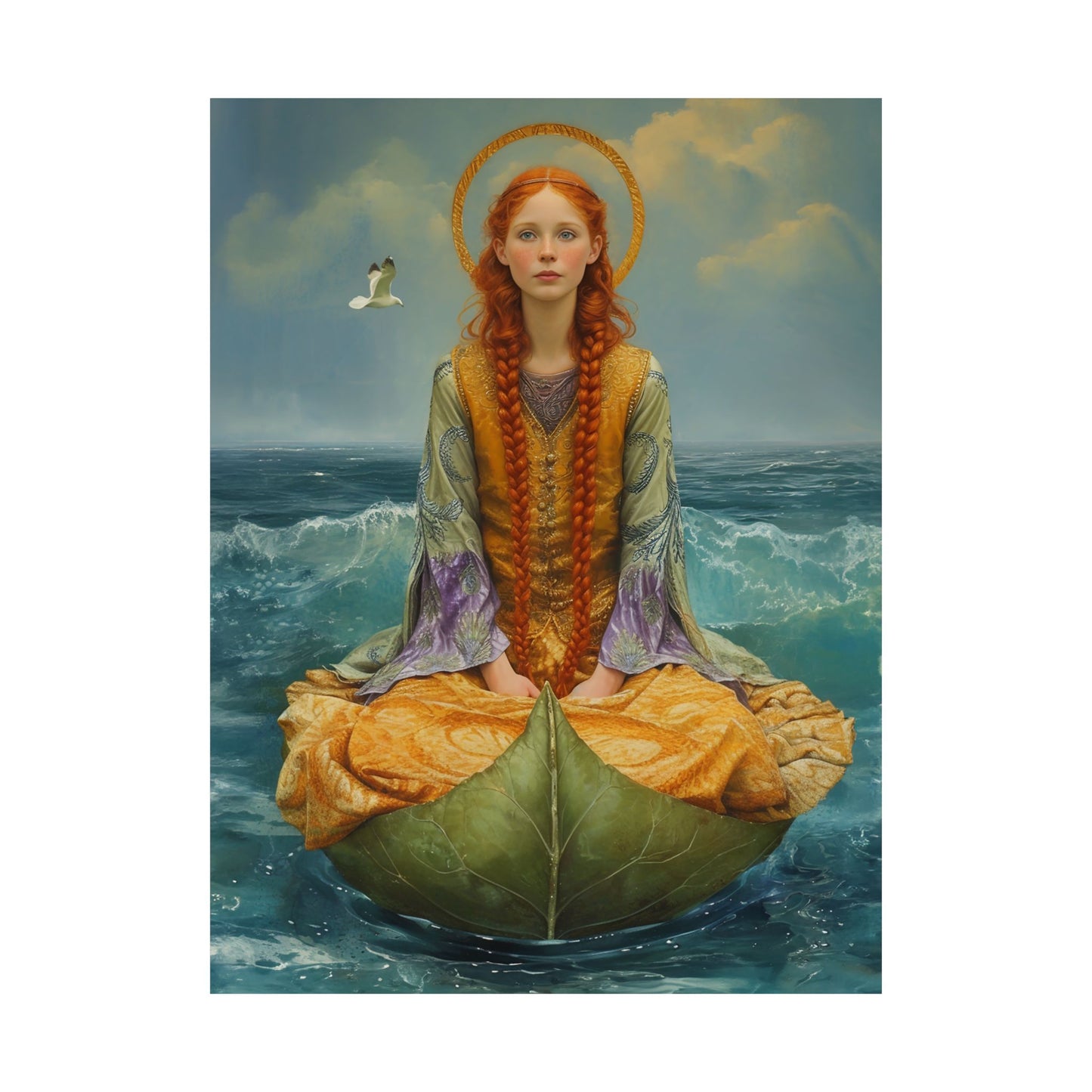 Saint Ia of Cornwall - Sanctified Souls Print - Multiple Sizes - Premium Matte Vertical Posters