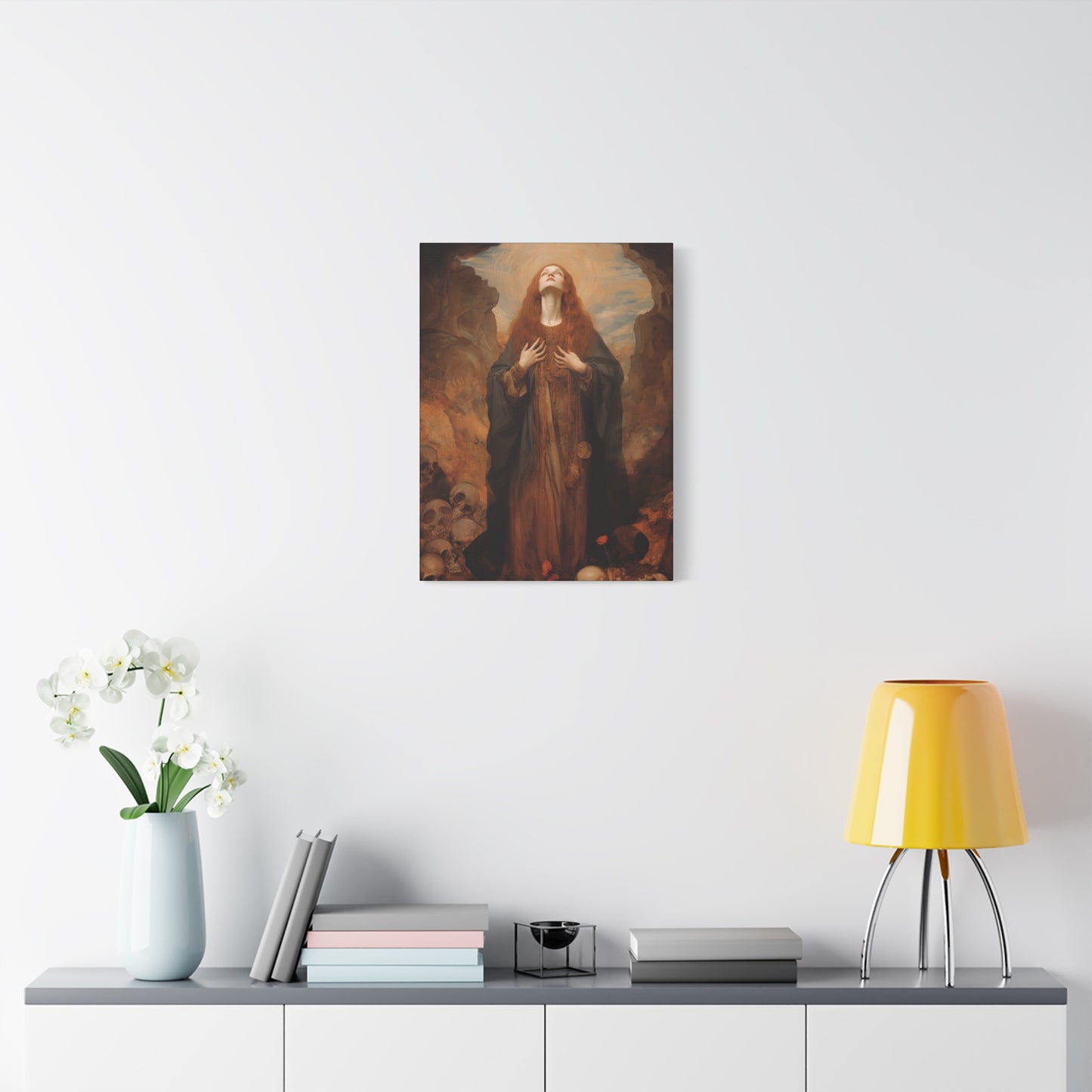 Saint Rosalia - Museum Wrapped Canvas - Sanctified Souls Print - Religious Art for your Home