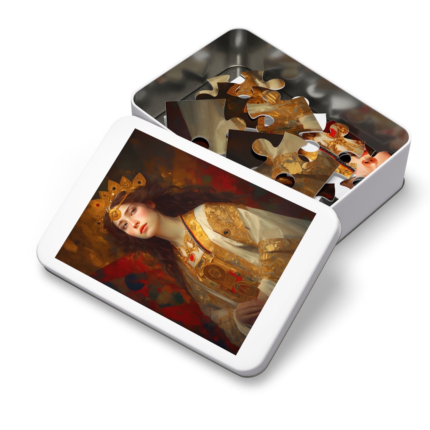 Saint Barbara - Puzzle and Keepsake Tin - Religious Jigsaw Puzzle (30, 110, 252, 500,1000-Piece) - Religious Puzzle