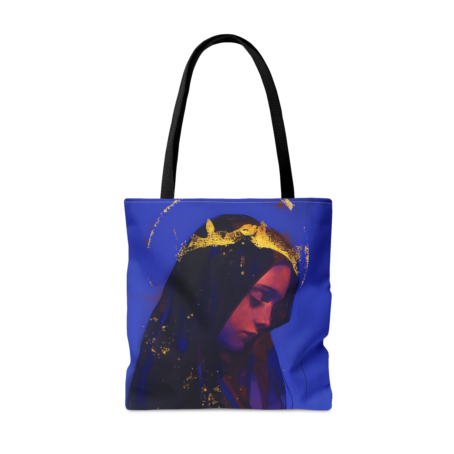 Mary, Mother of God - Queen of Heaven and Earth Tote Bag - Large Medium Small Faith Art Bag - Catholic Faith Purse - Religious Carry All