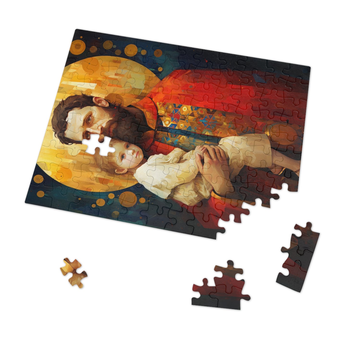 Saint Christopher - Puzzle and Keepsake Tin - Religious Jigsaw Puzzle (30, 110, 252, 500,1000-Piece) - Religious Puzzle