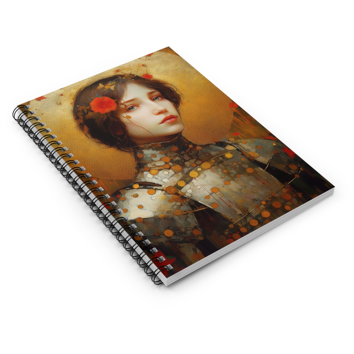 Saint Joan of Arc Journal - Sanctified Souls Art - Religious Based Notebook - Spiral Notebook - Ruled Line