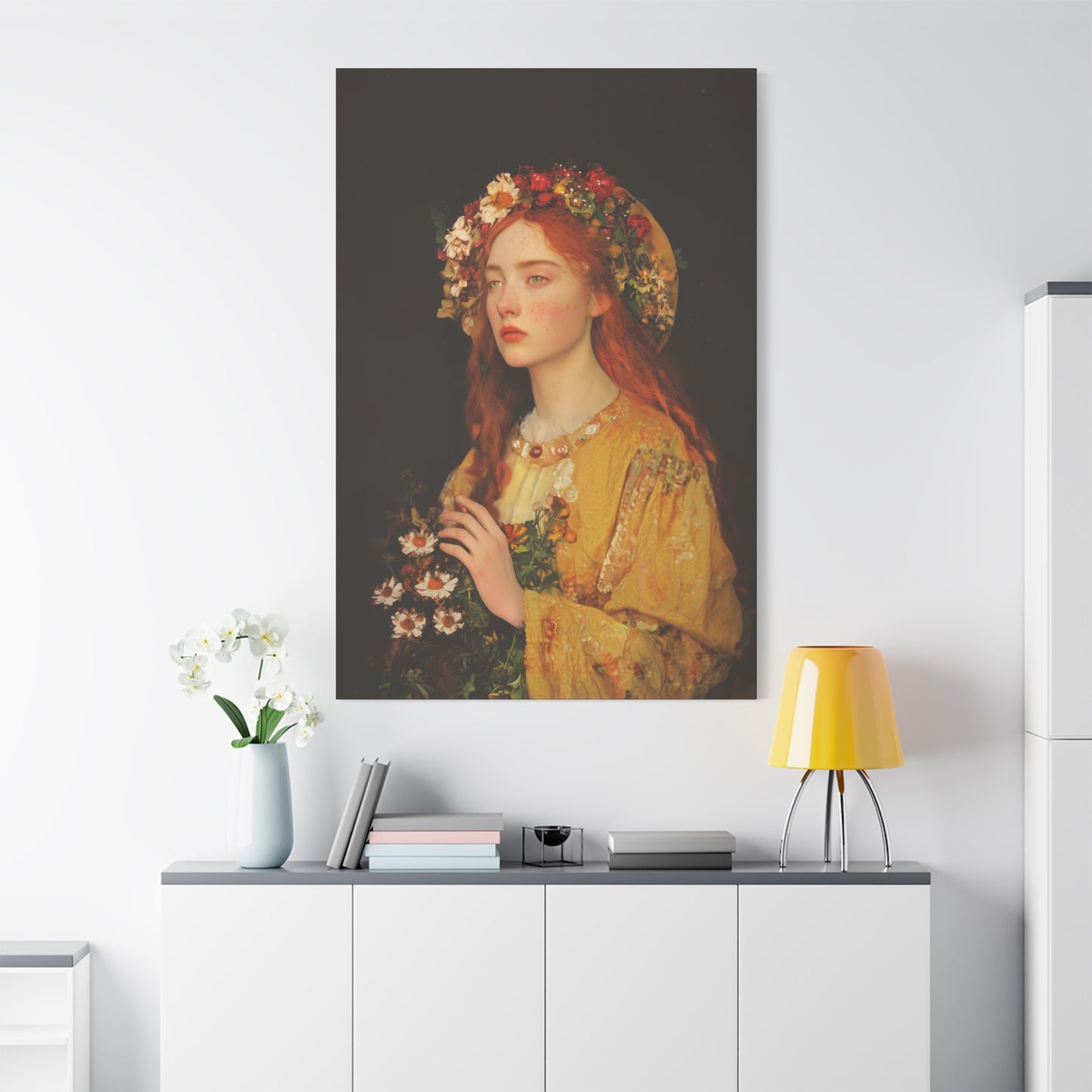 Radiance of Repentance - Mary Magdalene's Renewal - Museum Wrapped Canvas - Print - Religious Art for your Home - Prayer Room - Catholic