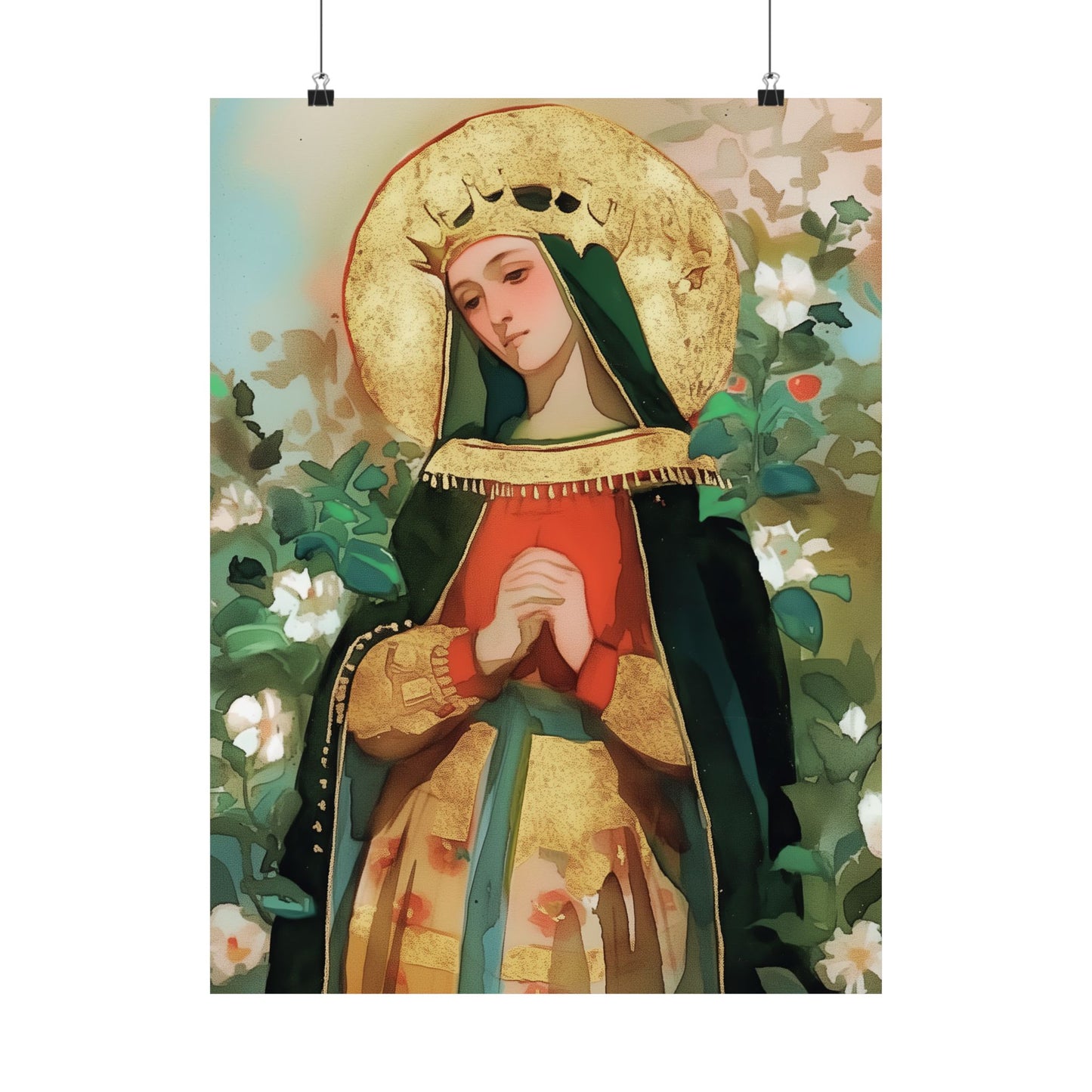 Saint Matilda of Germany - Sanctified Souls Print - Multiple Sizes - Premium Matte Vertical Posters - Matilda of Ringelheim