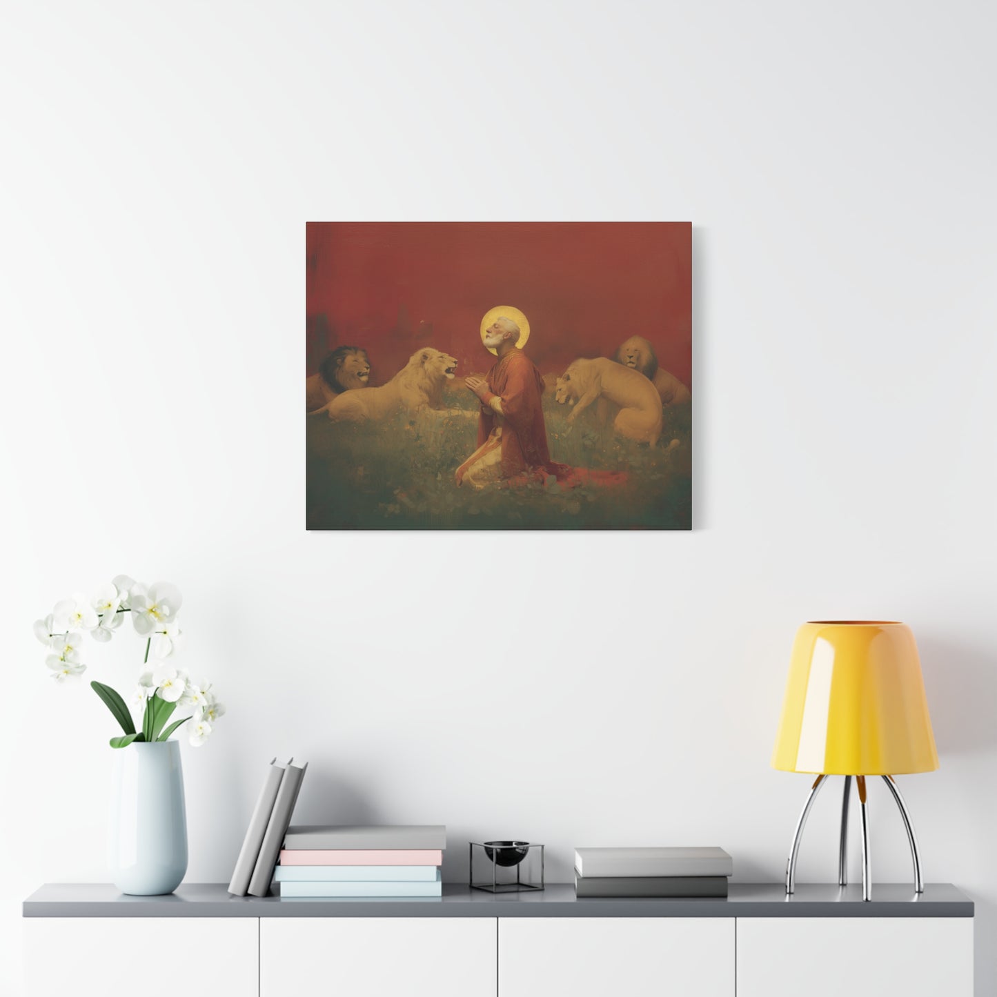 Saint Ignatius of Antioch -  Museum Wrapped Canvas - Sanctified Souls Print - Religious Art for your Home - Catholic Patron Saint Art