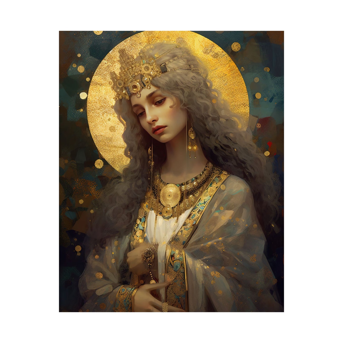 Saint Catherine of Alexandria - Sanctified Souls Print - Multiple Sizes - Premium Matte Vertical Posters