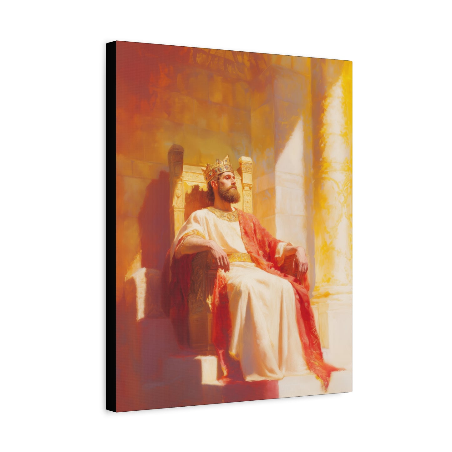 King Solomon: Keeper of God's Understanding - Gallery Wrapped Canvas - Print - Religious Art for your Home - Catholic Art