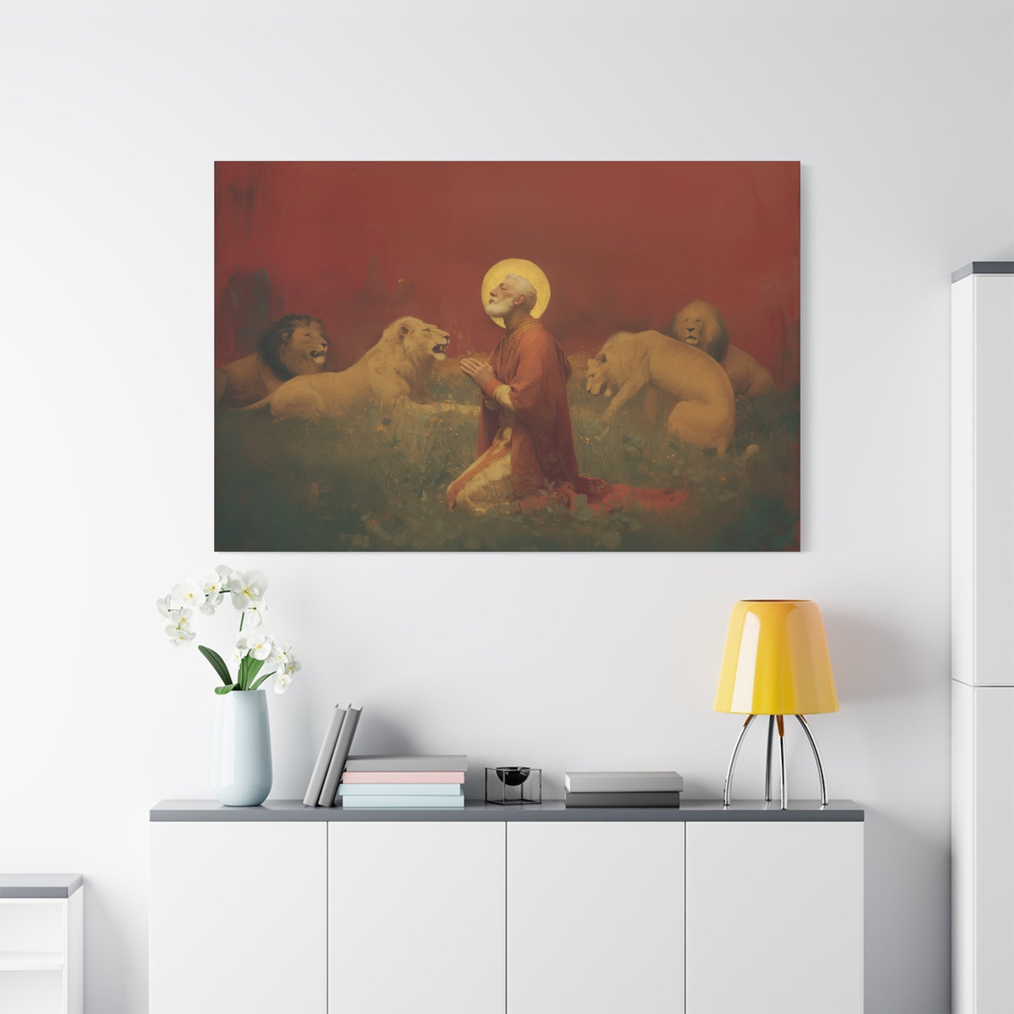 Saint Ignatius of Antioch -  Museum Wrapped Canvas - Sanctified Souls Print - Religious Art for your Home - Catholic Patron Saint Art