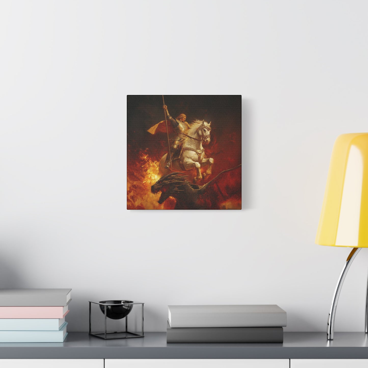 Saint George -  Museum Wrapped Canvas - Sanctified Souls Print - Religious Art for your Home - Catholic Patron Saint Art