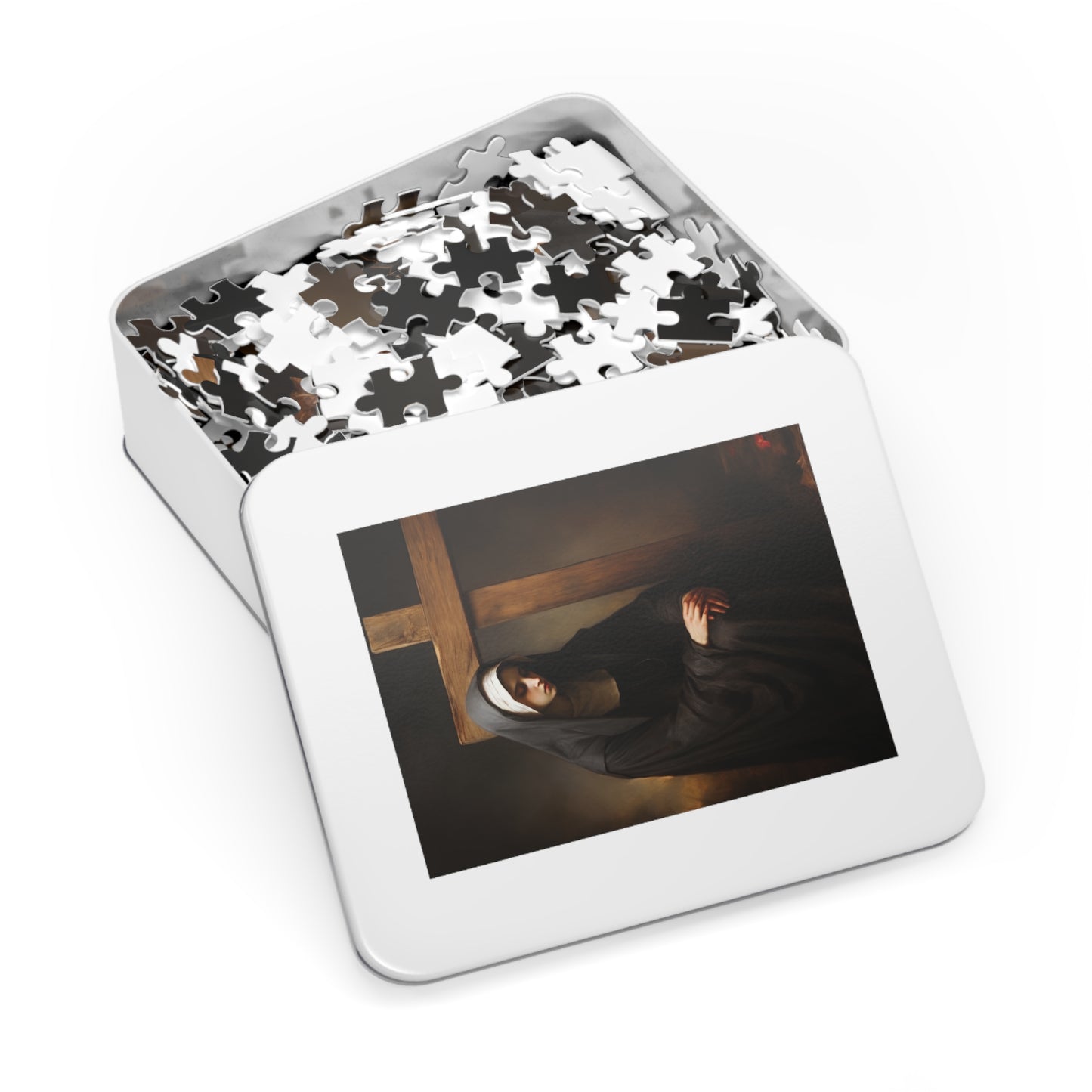 Saint Clare of Montefalco - Puzzle and Keepsake Tin - Religious Jigsaw Puzzle (30, 110, 252, 500,1000-Piece) - Religious Puzzle