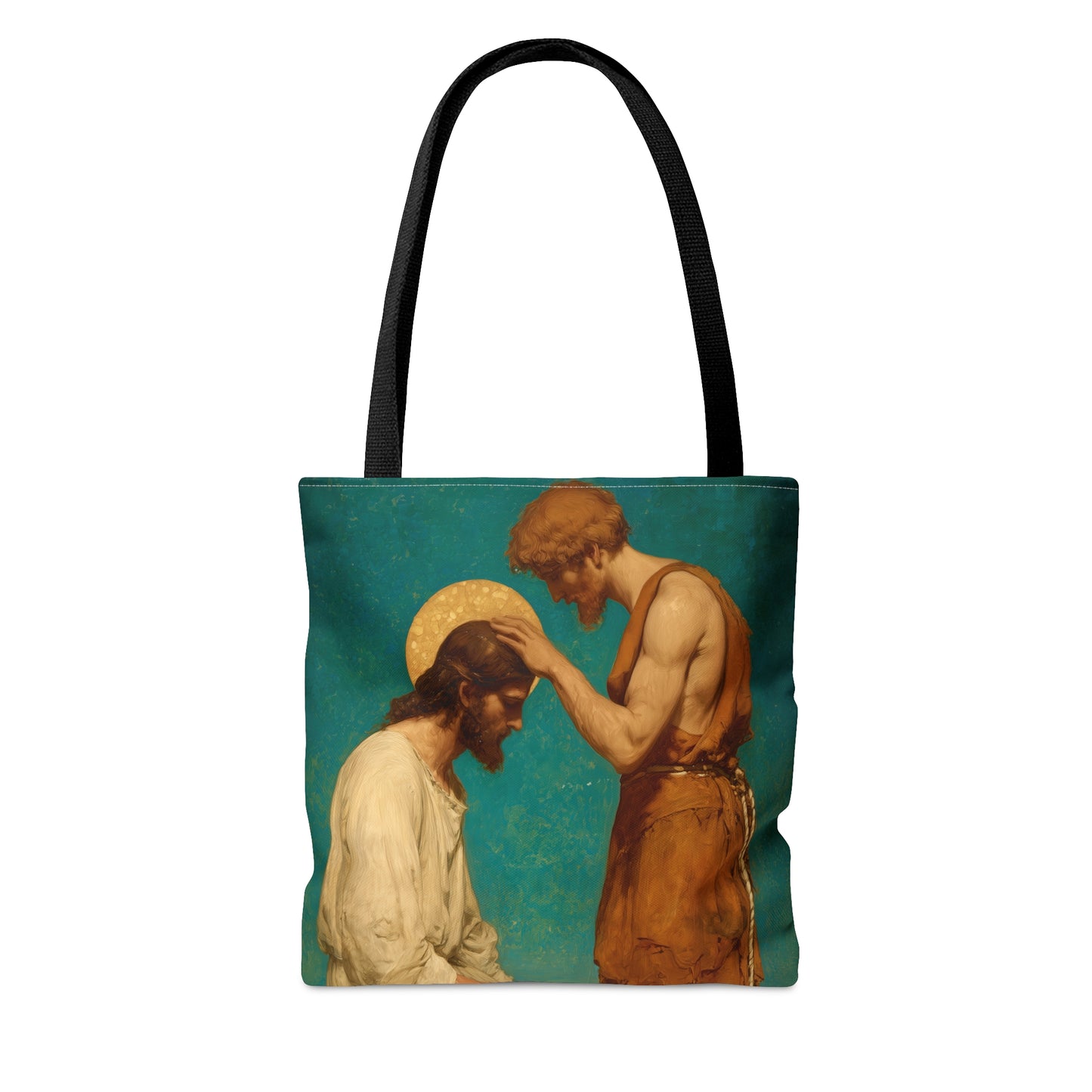 Saint John the Baptist, The Prophet and the Promise - Tote Bag - Large Medium Small Faith Art Bag - Catholic Faith Purse - Double Sided