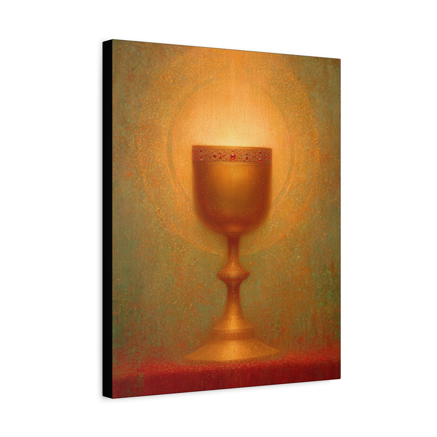 Chalice of the Lamb, Light of the World - The Holy Grail - Gallery Wrapped Canvas - Print - Religious Art for your Home - Catholic Art