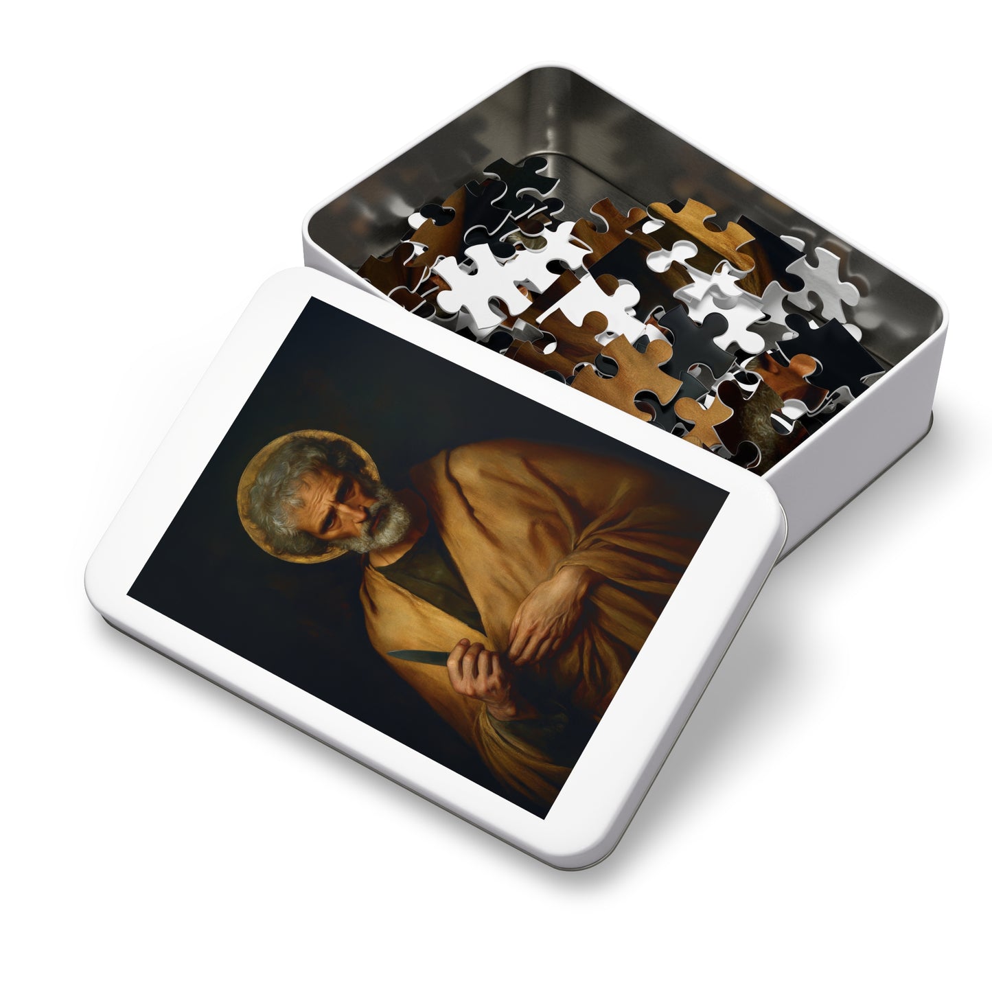 Saint Bartholomew the Apostle  - Puzzle and Keepsake Tin - Religious Jigsaw Puzzle (30, 110, 252, 500,1000-Piece) - Religious Puzzle