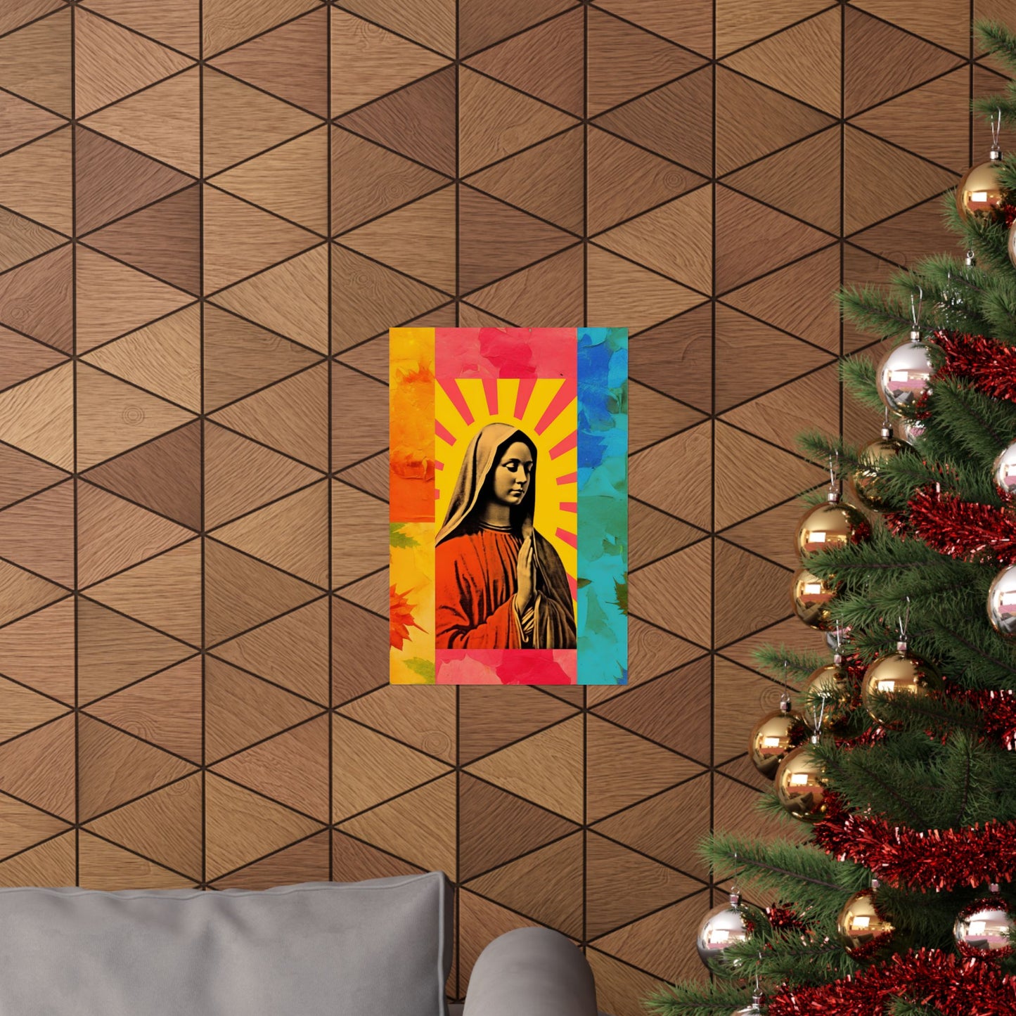 Radiant Mary : Mary in Art - Sanctified Souls Print - Multiple Sizes - Premium Matte Vertical Posters - Virgin Mary