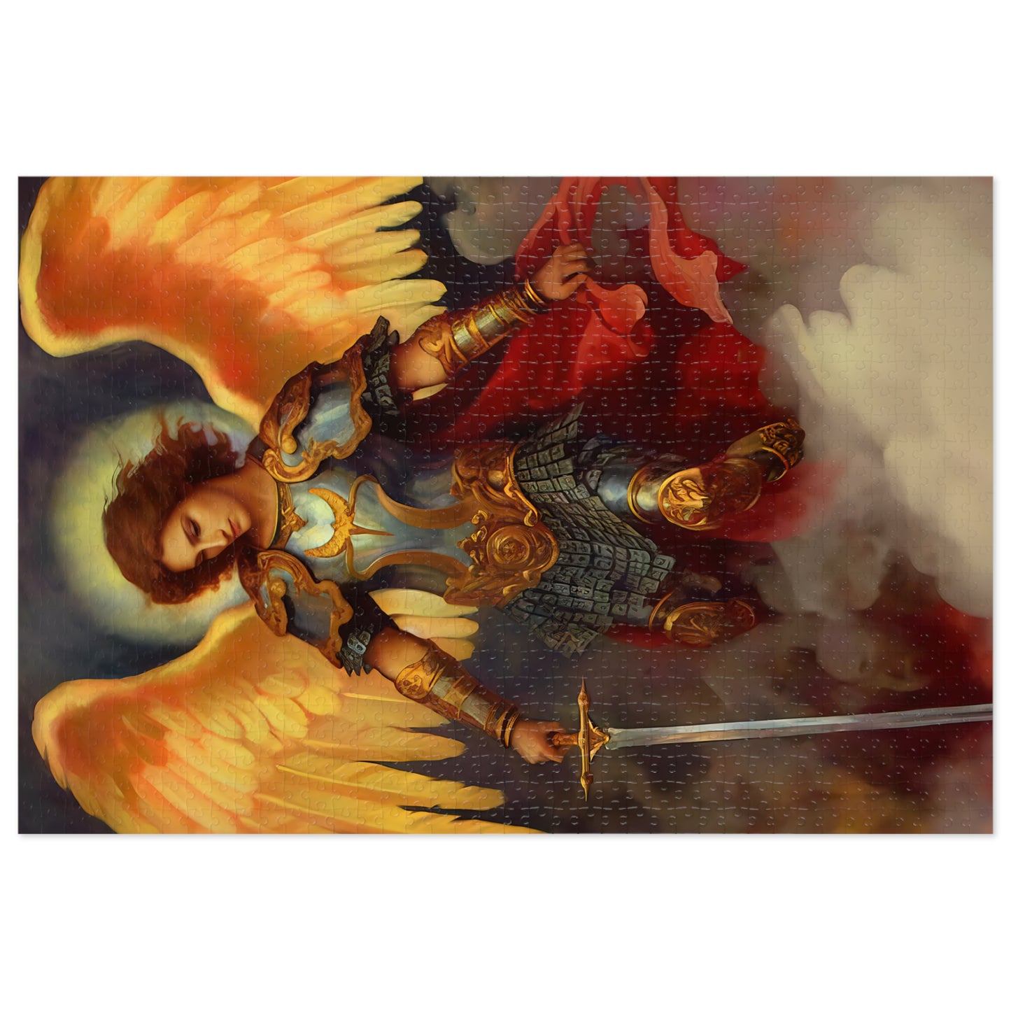 Saint Michael the Archangel - Puzzle and Keepsake Tin - Religious Jigsaw Puzzle (30, 110, 252, 500,1000-Piece) - Religious Puzzle