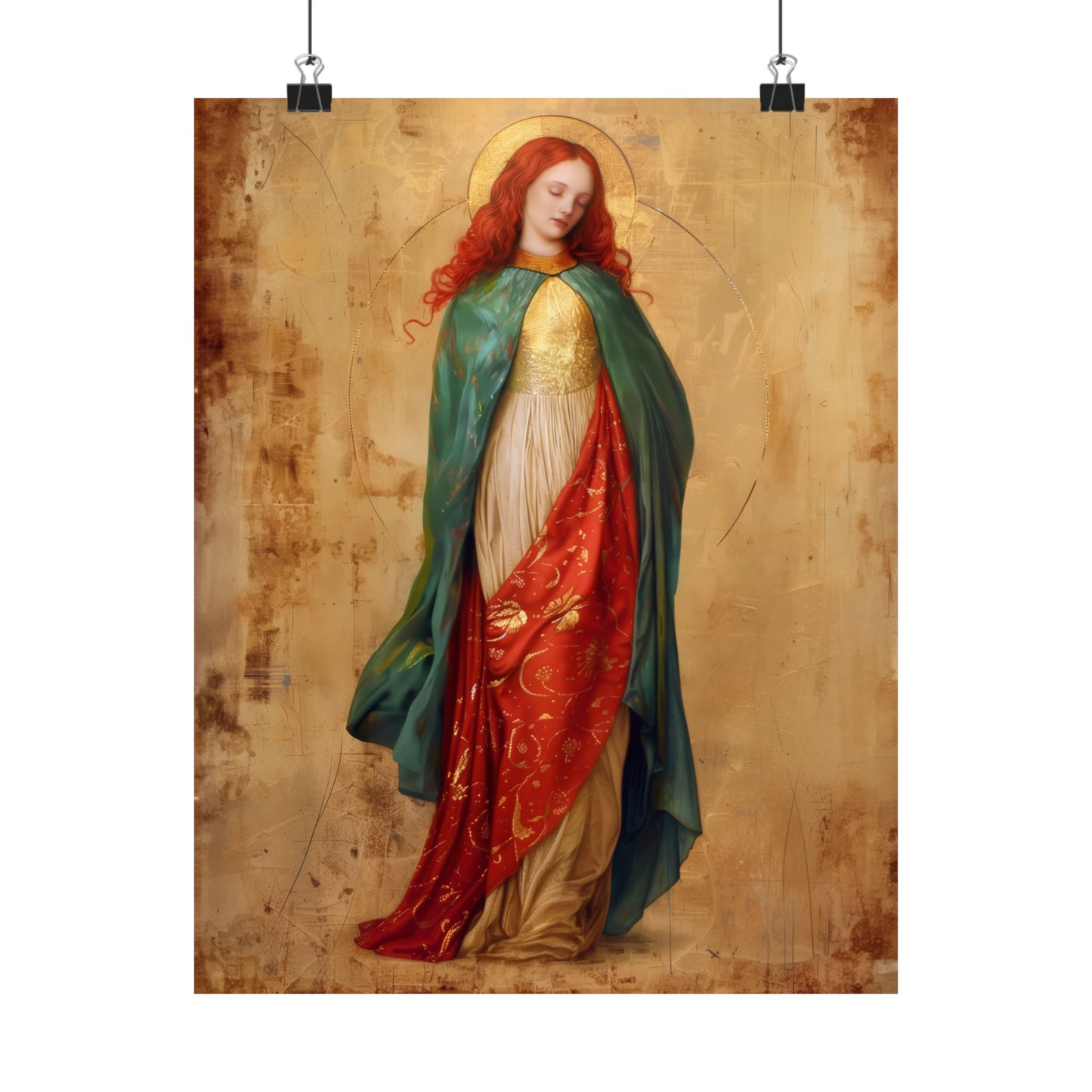 Resilient Spirit - Mary Magdalene's Faithful Path - Sanctified Souls Print - Multiple Sizes - Premium Posters - Catholic Art - Christian