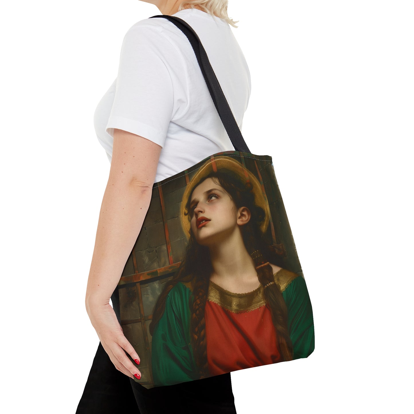 Saint Juliana of Nicomedia Tote Bag - Large Medium Small Faith Art Bag - Catholic Faith Purse - Double Sided - Religious Art Purse
