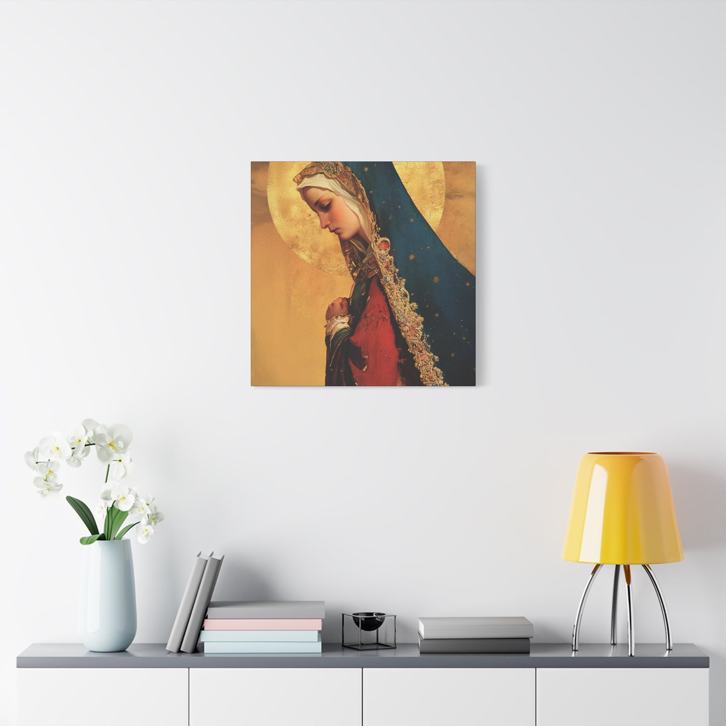 Our Lady of Mercy / Our Lady of Ransom - Multiple Sizes - Catholic Home art - Museum Wrapped Canvas - Sanctified Souls Print - Mother Mary
