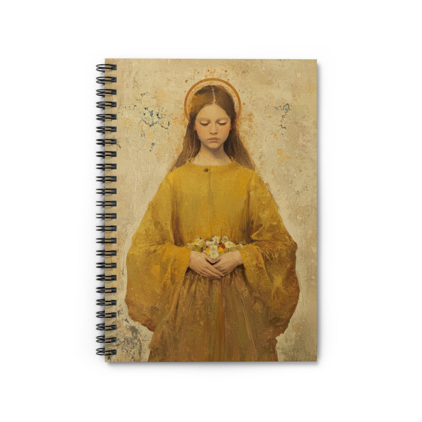 Saint Lucy - Sanctified Souls Art - Religious - Spiral Notebook - Ruled - Catholic - Devotional Journal - Journal Diary