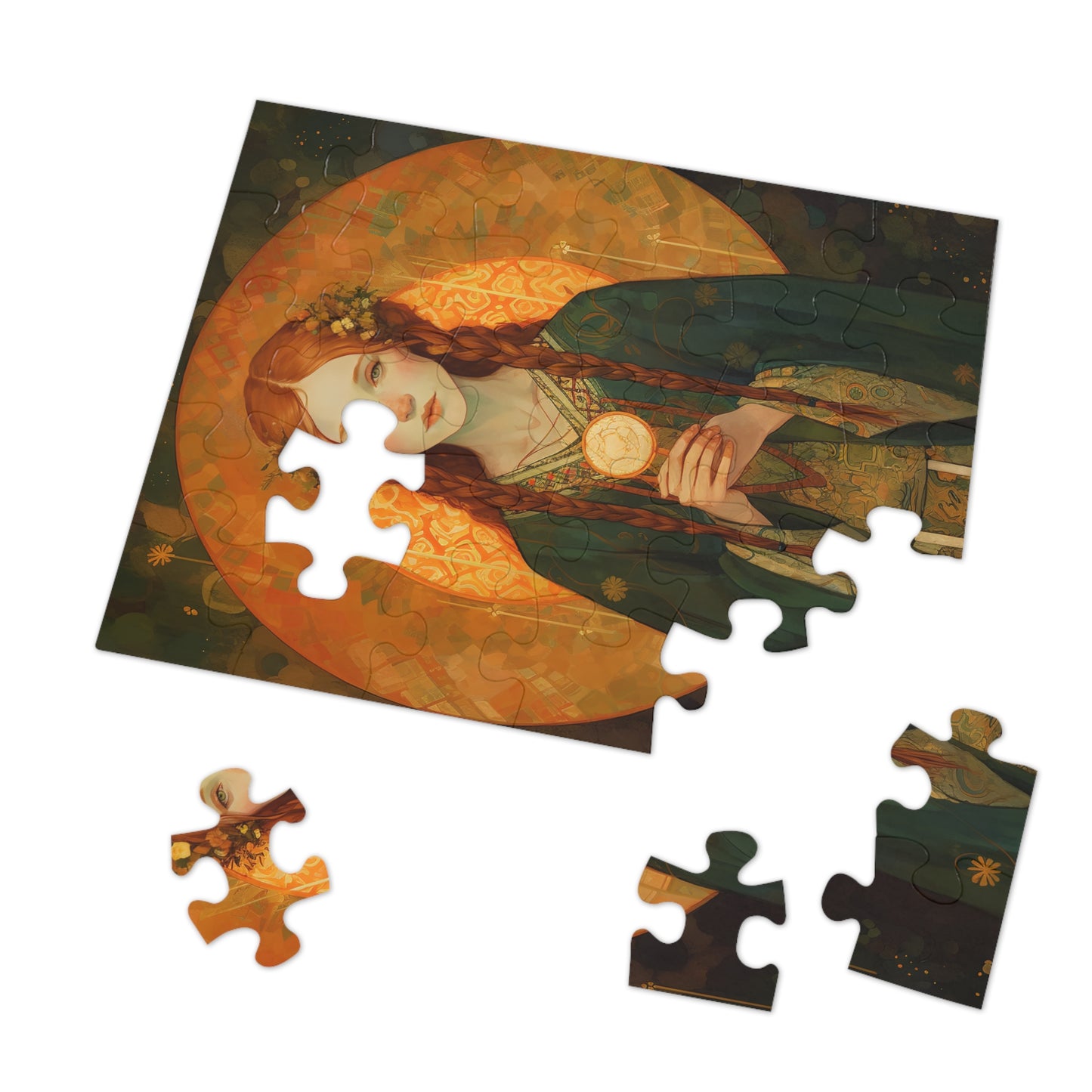 Saint Brigid of Ireland - Puzzle and Keepsake Tin - Religious Jigsaw Puzzle (30, 110, 252, 500,1000-Piece) - Religious Puzzle