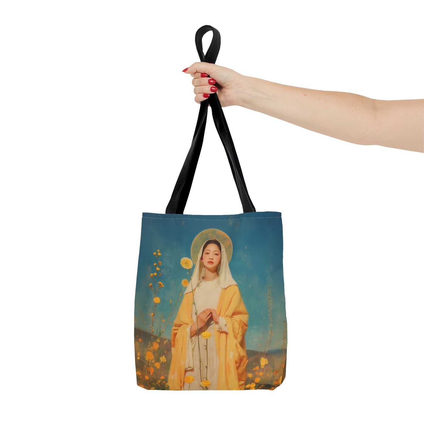 Saint Agatha Lin - Tote Bag - Large Medium Small Faith Art Bag - Catholic Faith Purse