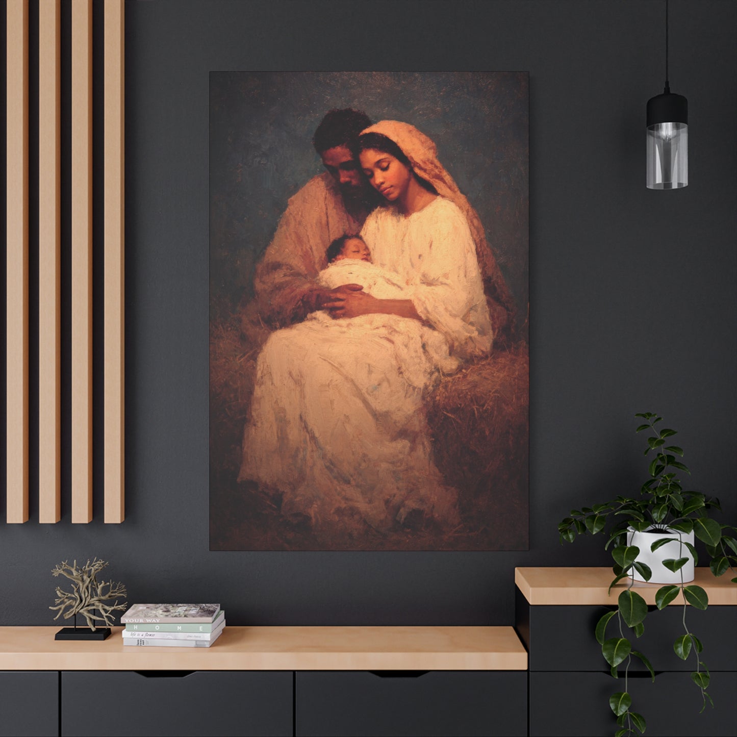 Love Made Visible in the Holy Family - Gallery Wrapped Canvas - Print - Religious Art for your Home - Catholic