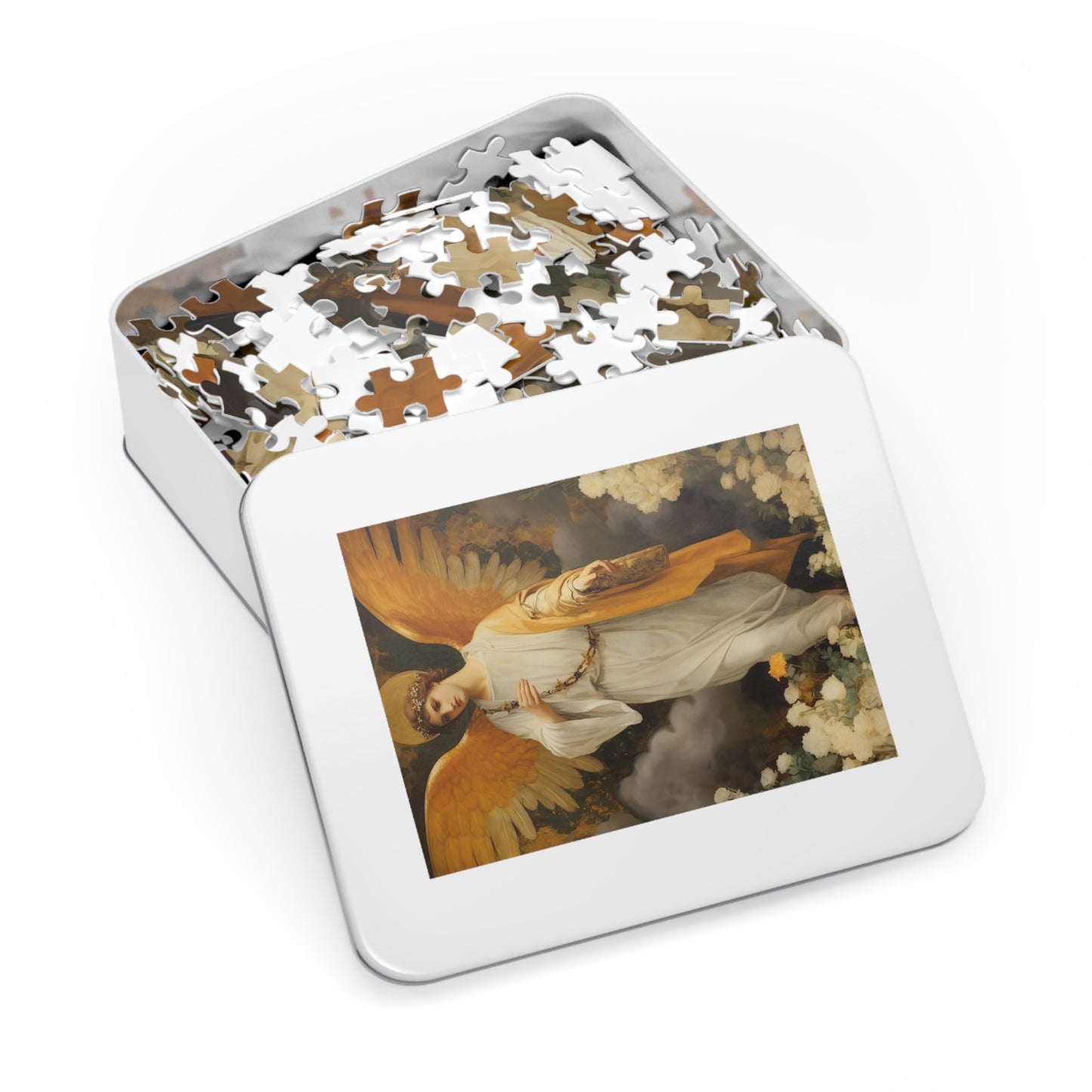 Saint Gabriel the Archangel - Puzzle and Keepsake Tin - Religious Jigsaw Puzzle (30, 110, 252, 500,1000-Piece) - Religious Puzzle
