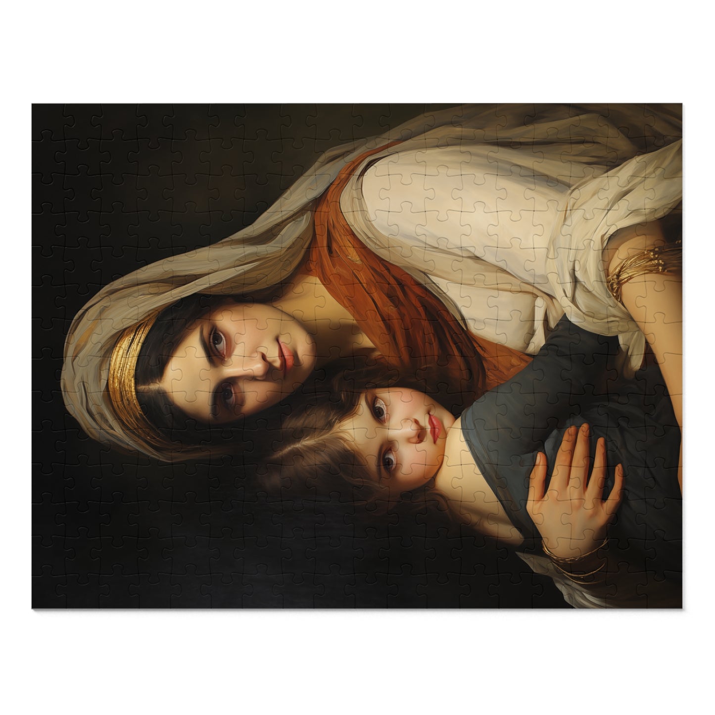 Saint Anne mother to Mary the Blessed Virgin - Puzzle and Keepsake Tin - Jigsaw Puzzle (30, 110, 252, 500,1000-Piece) - Religious Puzzle