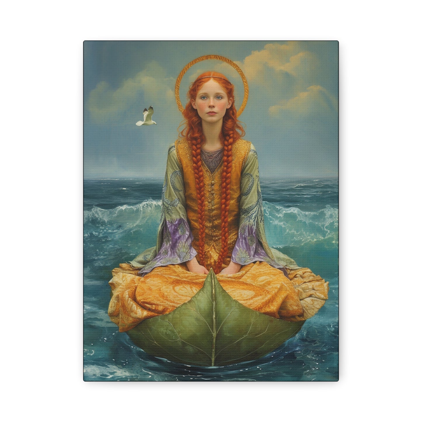 Saint Ia of Cornwall - Museum Wrapped Canvas - Sanctified Souls Print - Religious Art for your Home