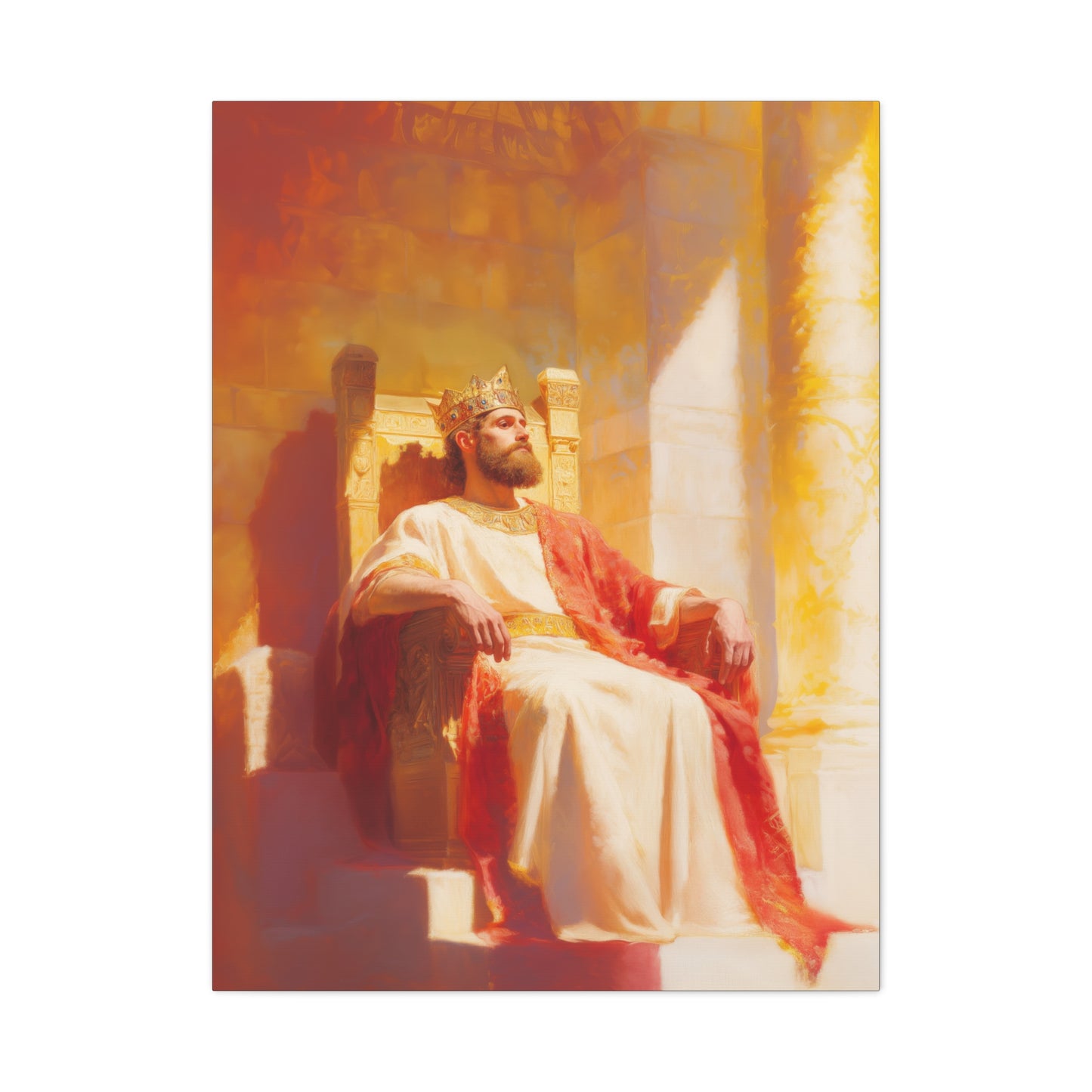 King Solomon: Keeper of God's Understanding - Gallery Wrapped Canvas - Print - Religious Art for your Home - Catholic Art