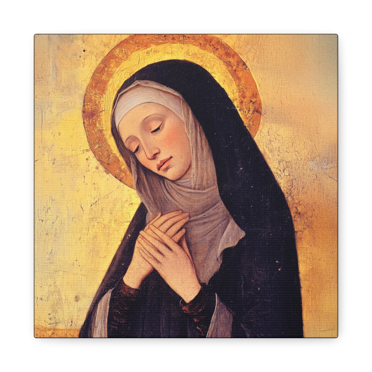 Saint Syncletica of Alexandria - Desert Mother - Gallery Wrapped Canvas - Print - Religious Art for your Home - Catholic