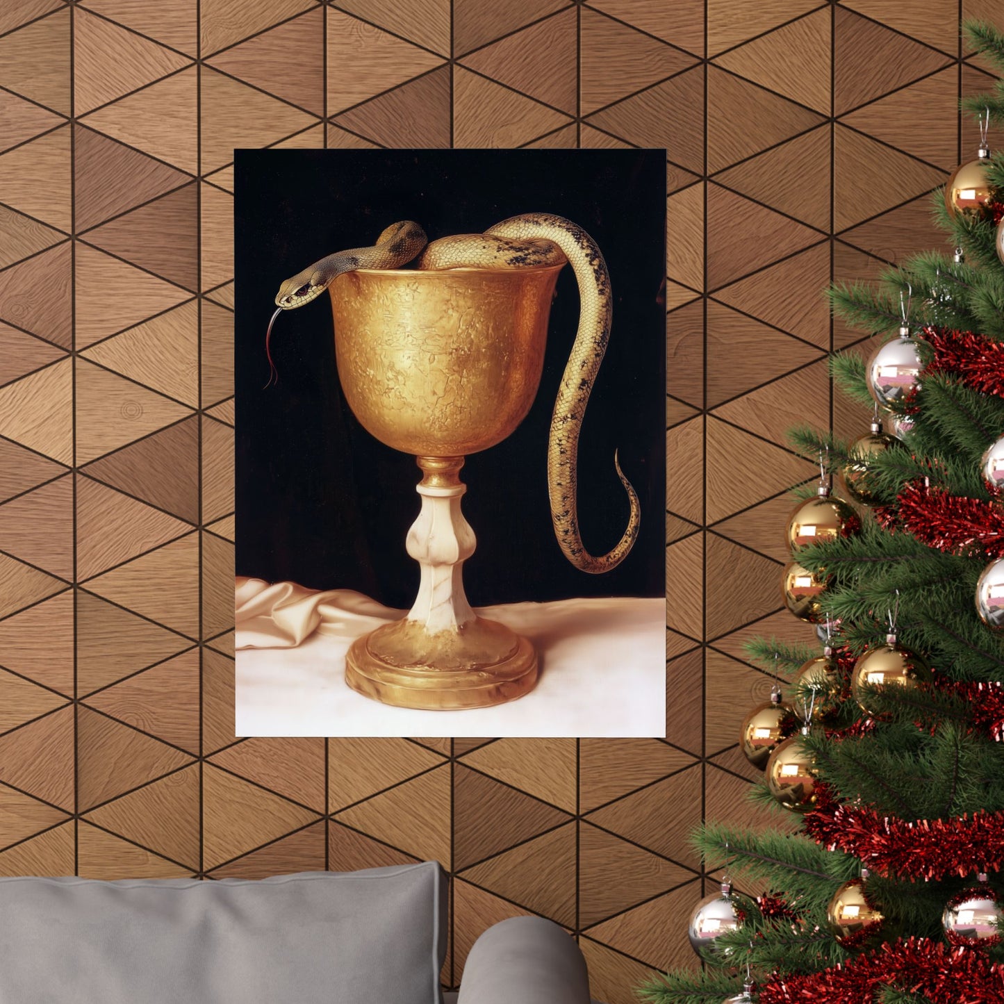 Saint John's Chalice - Sanctified Souls Print - Multiple Sizes - Premium Matte Vertical Posters