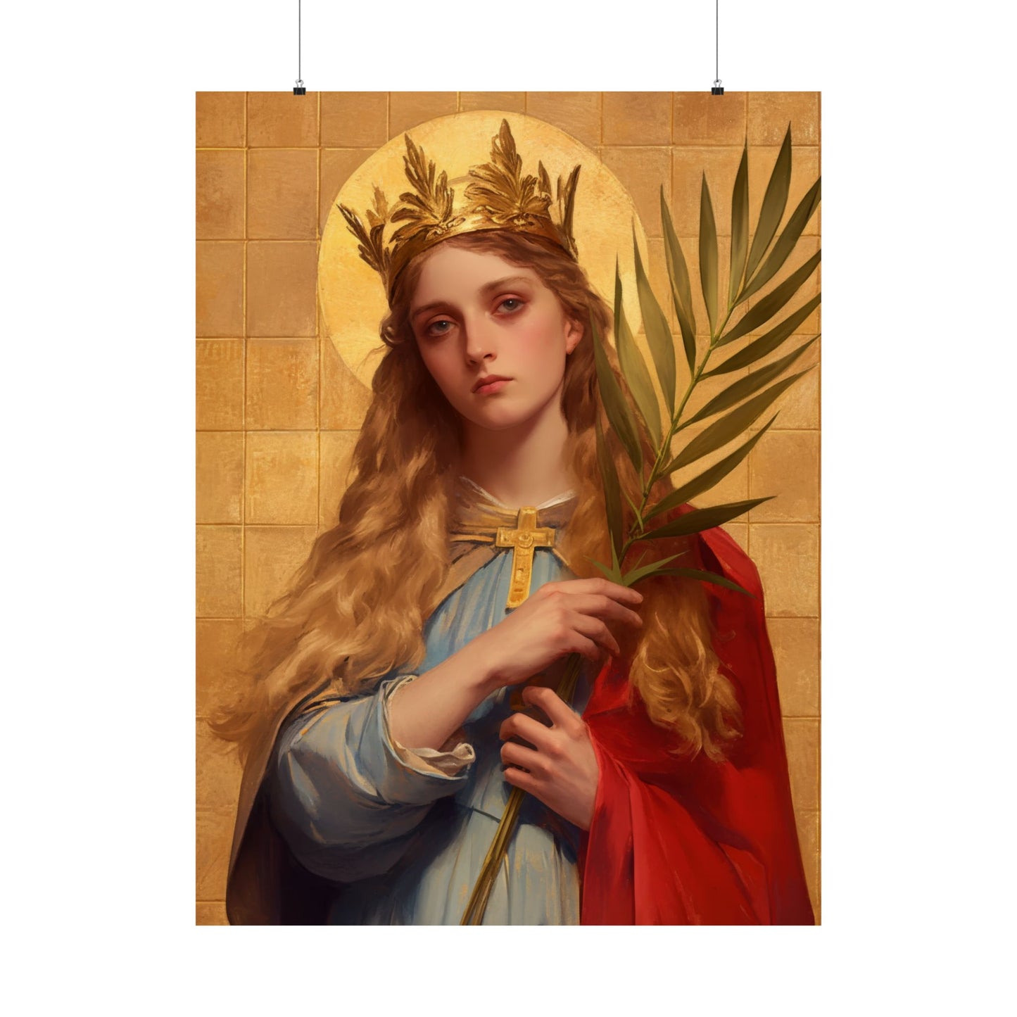 Saint Agrippina - Sanctified Souls Print - Multiple Sizes - Premium Matte Vertical Posters