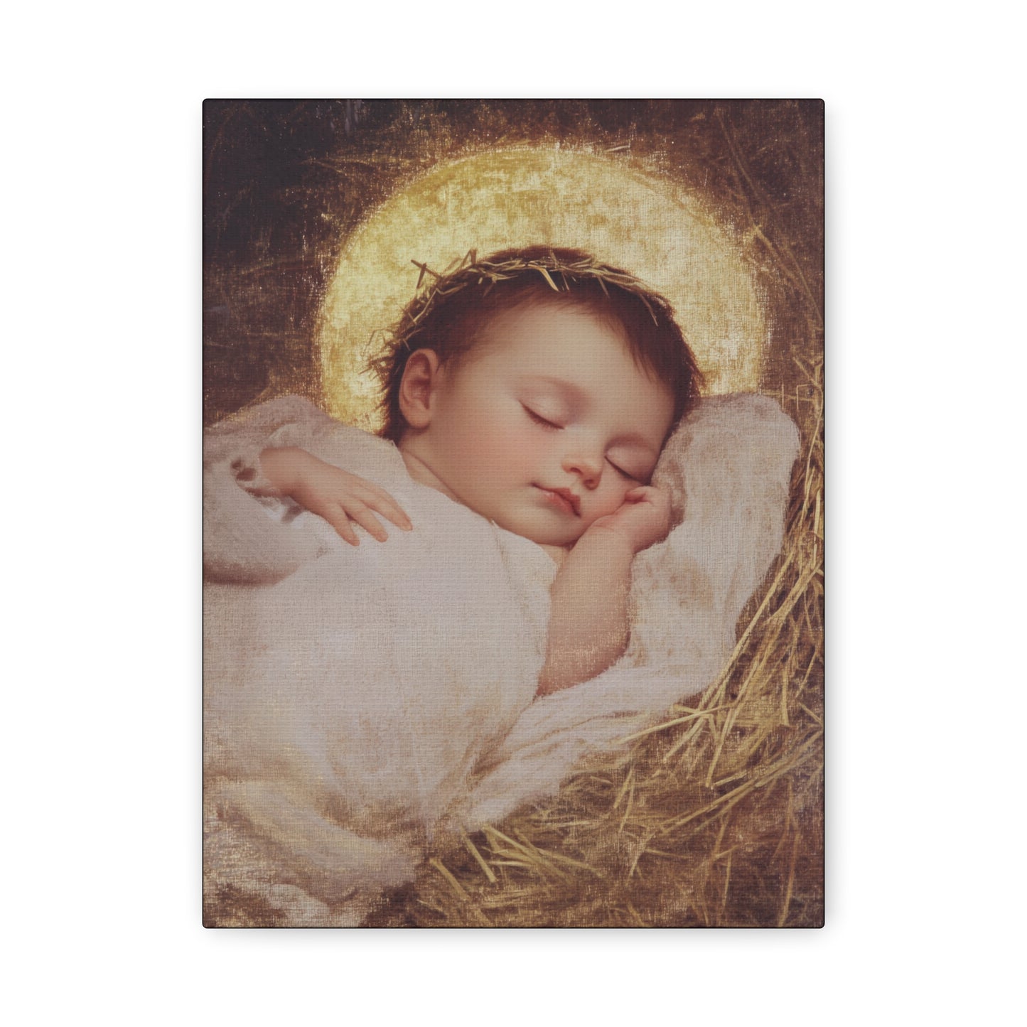 The Christ Child Born Into the Quiet of the World - Gallery Wrapped Canvas - Print - Religious Art for your Home - Catholic Art Print