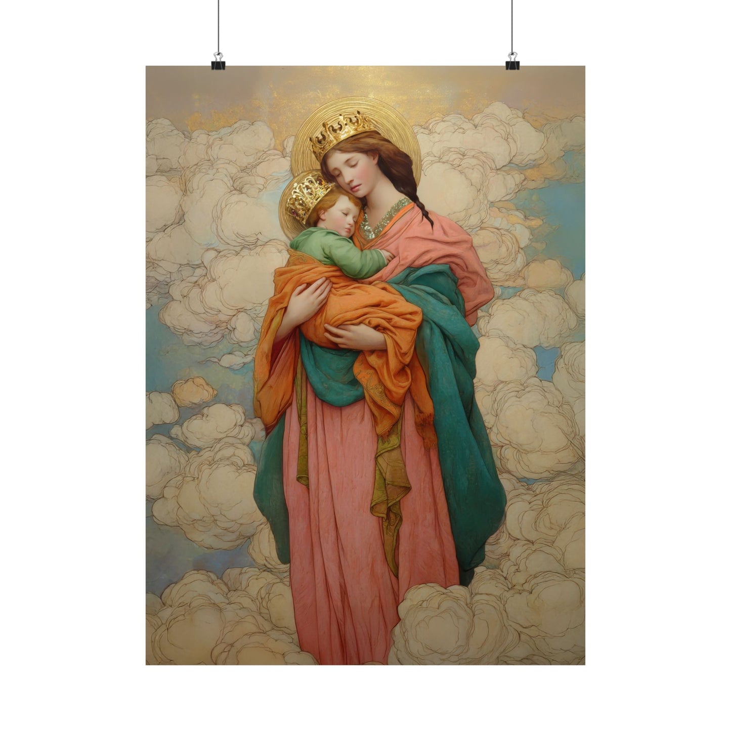 Our Lady of Perpetual Help - Sanctified Souls Print - Multiple Sizes - Premium Matte Vertical Posters