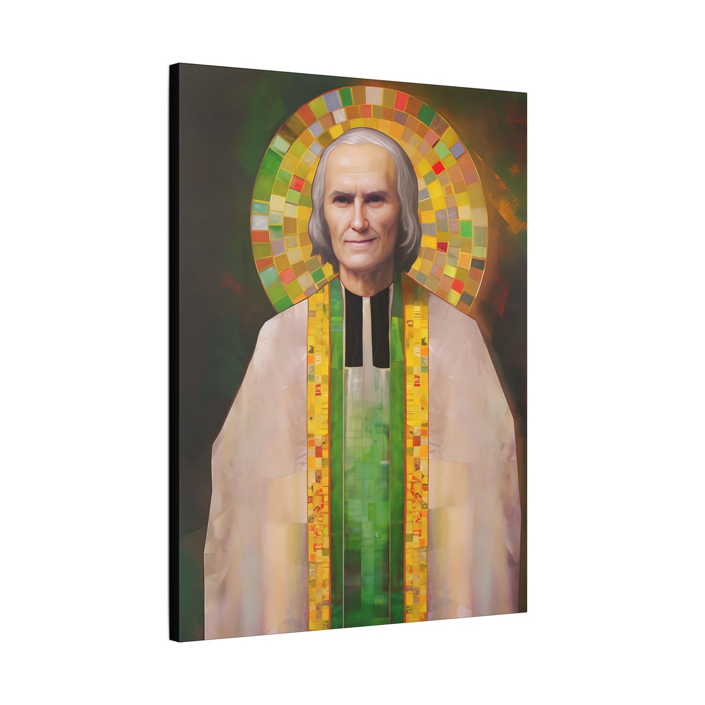 Saint John Vianney Canvas Print - Multiple Sizes - Catholic Home art - Museum Wrapped Canvas - Sanctified Souls Print