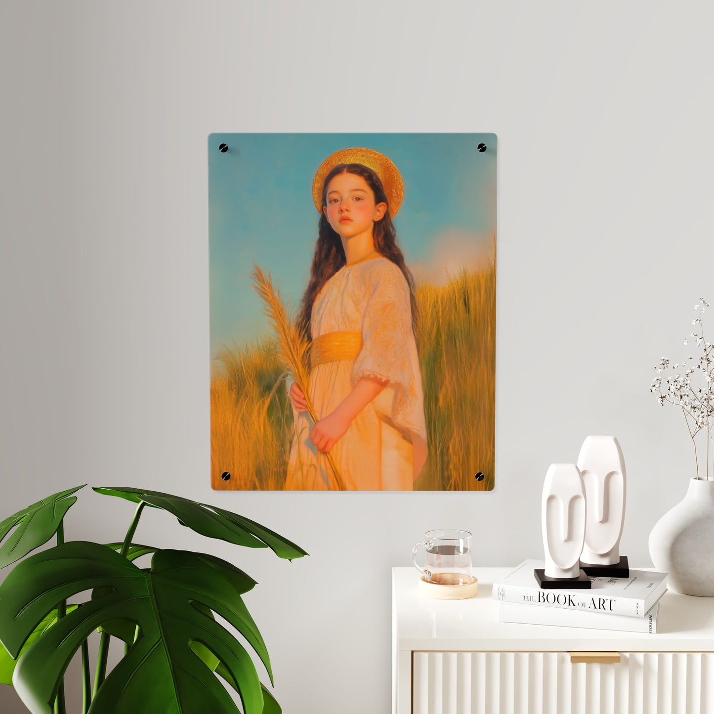 Saint Faith Wall Art Panel - Ready to Hang Acrylic Print - Catholic Saint Art - Patron Saint Print - Martyr of the Church Art