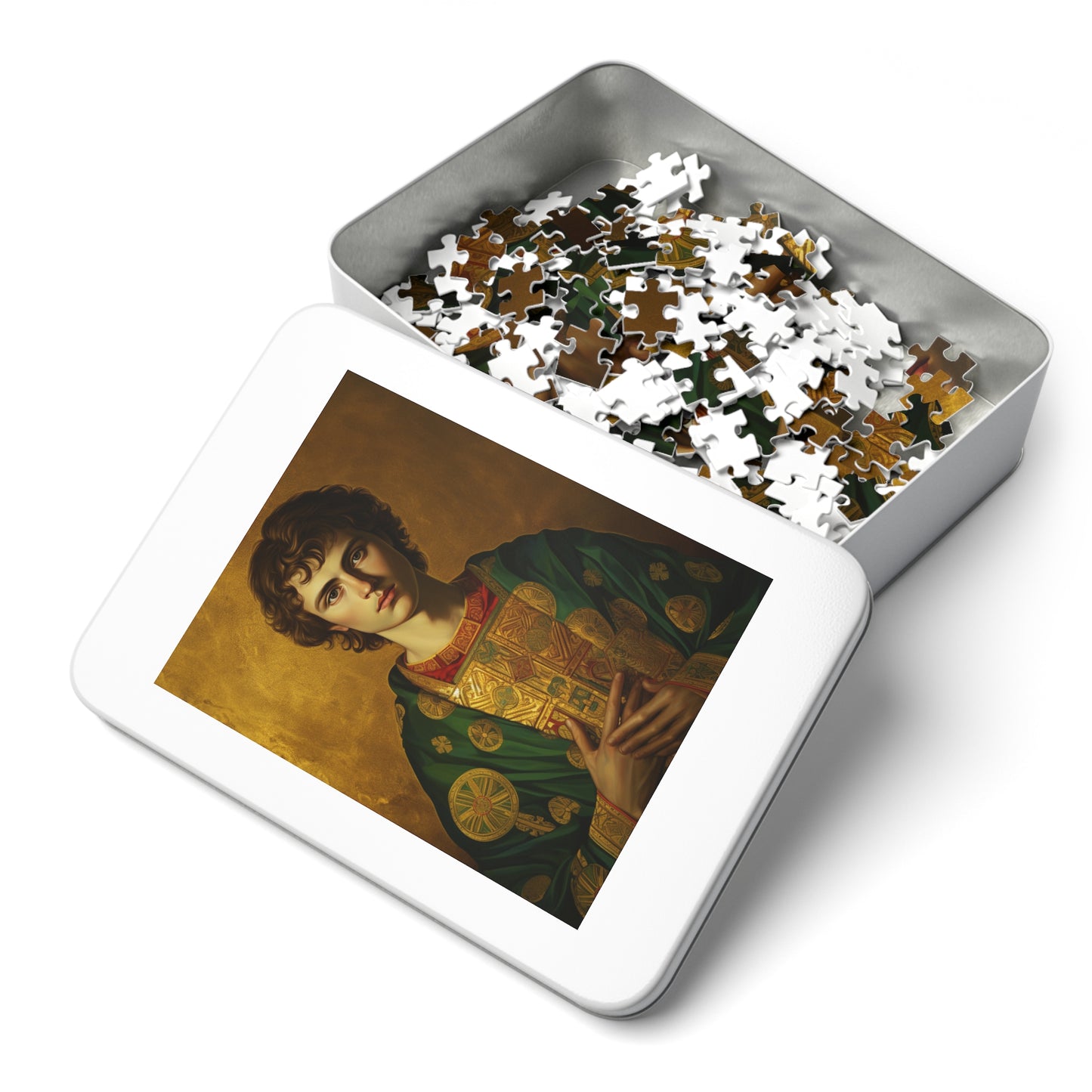 Saint Pantaleon - Puzzle and Keepsake Tin - Religious Jigsaw Puzzle (30, 110, 252, 500,1000-Piece) - Religious Puzzle